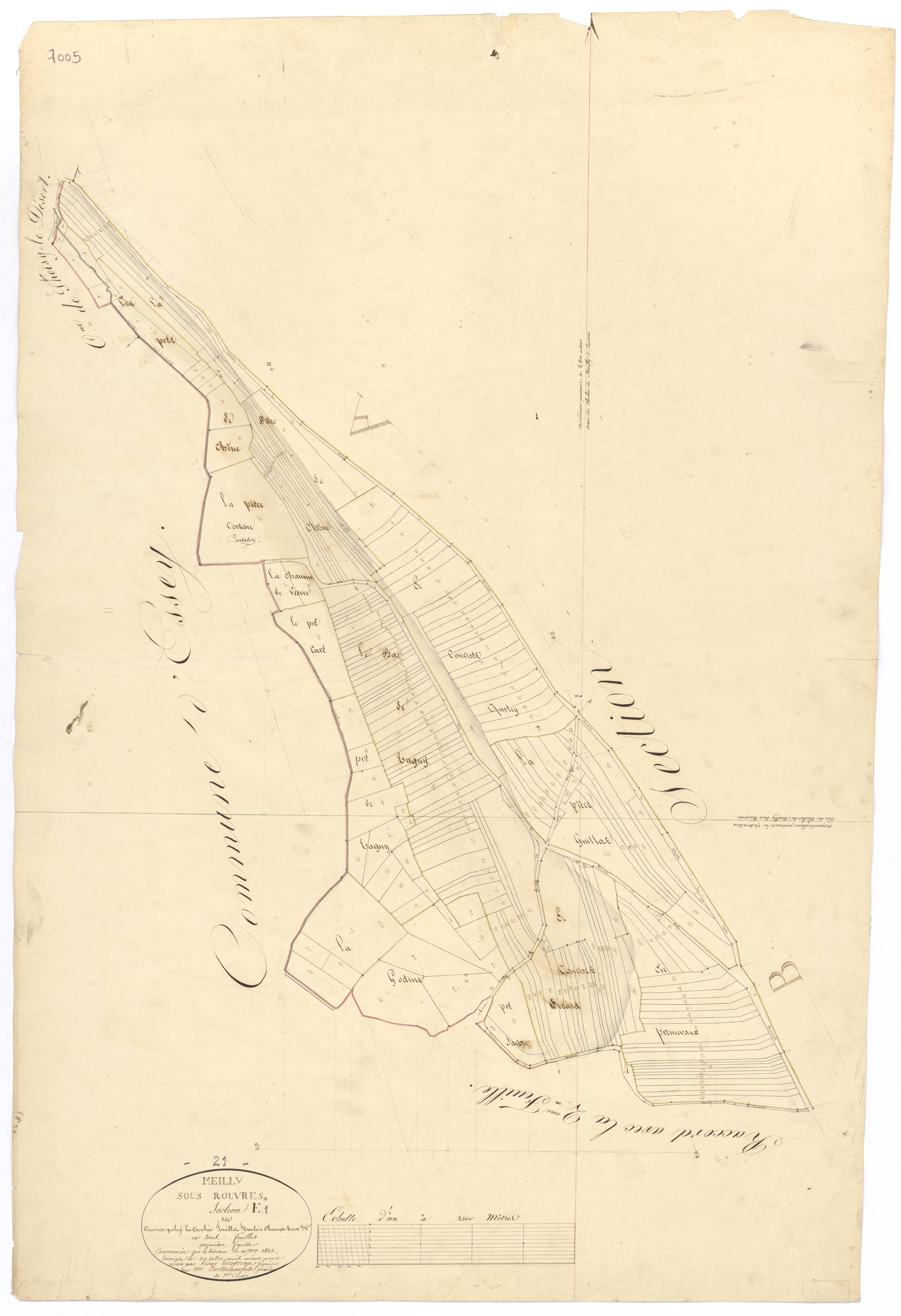 Meilly-sur-Rouvres - Section E1 - 3 P PLAN 398/9