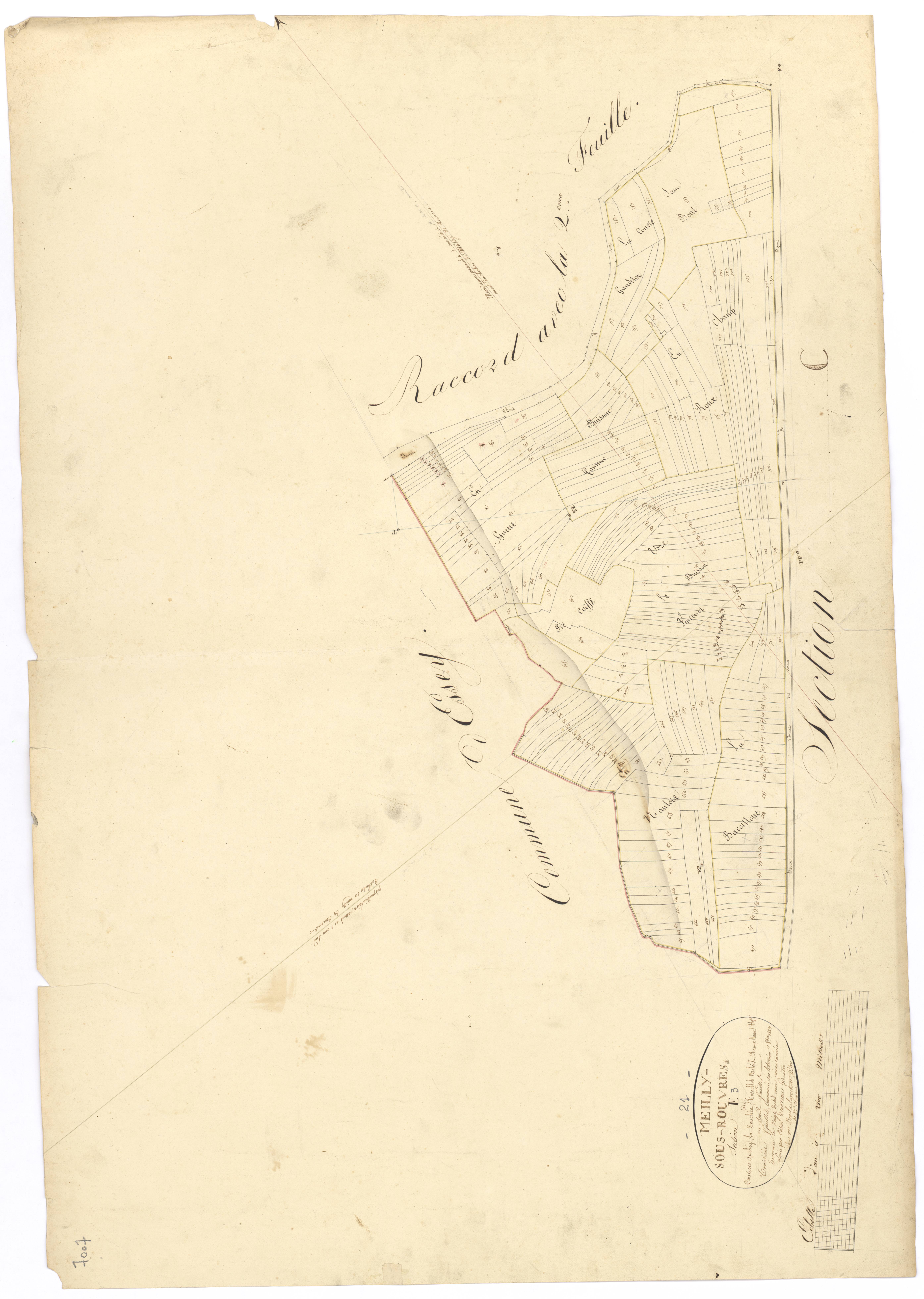 Meilly-sur-Rouvres - Section E3 - 3 P PLAN 398/11