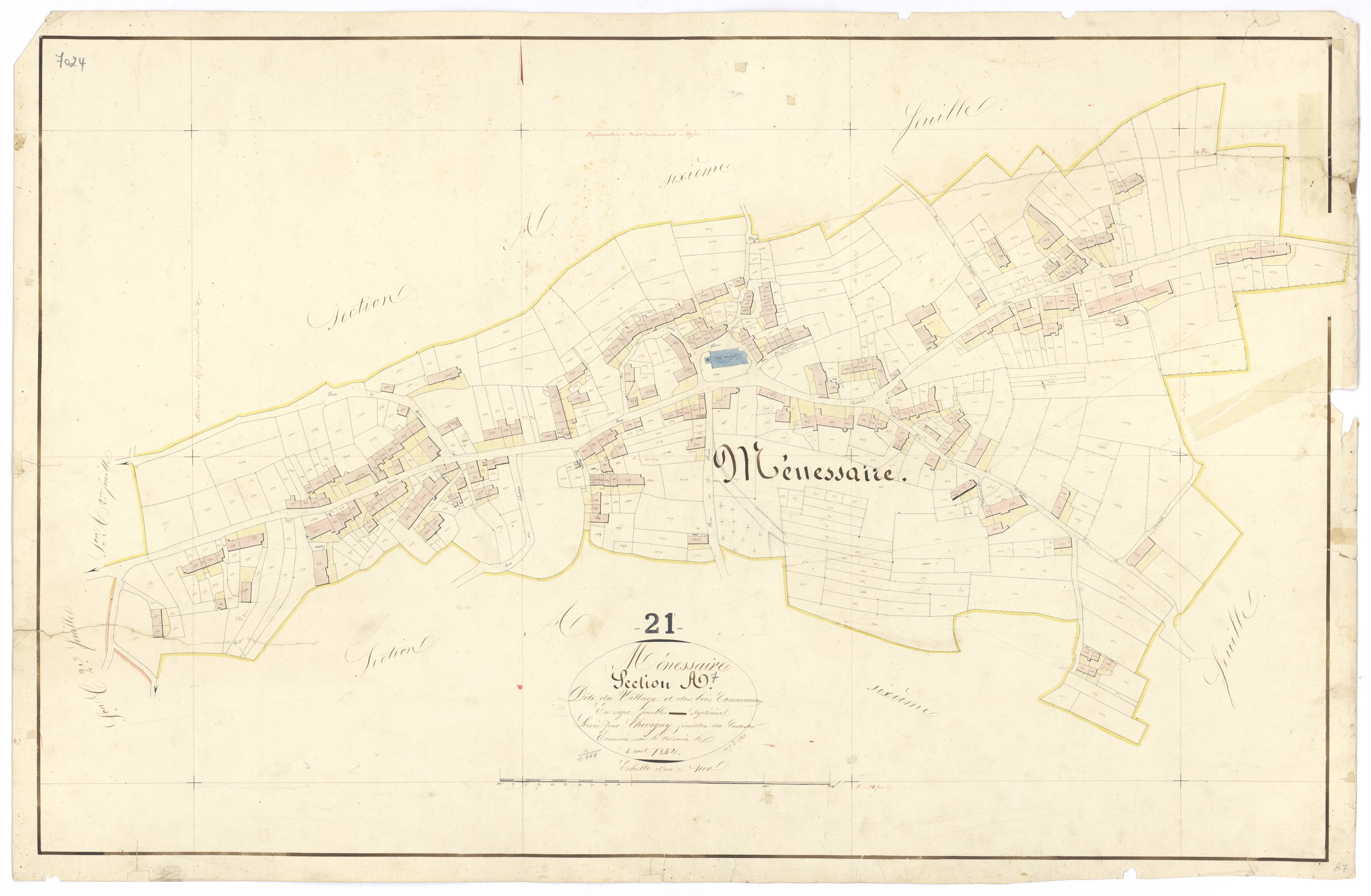 Ménessaire - Section A7 - 3 P PLAN 403/8
