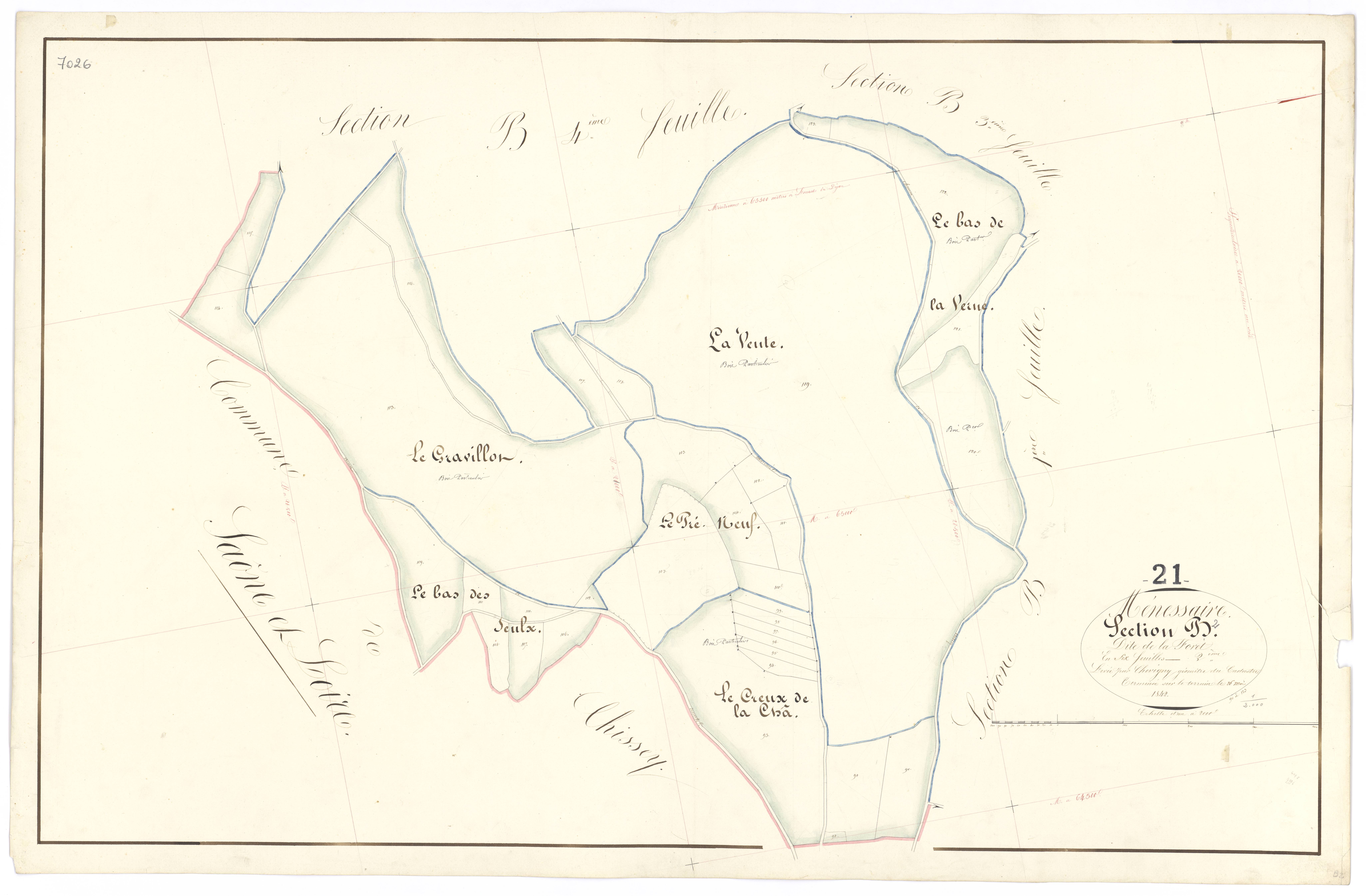 Ménessaire - Section B2 - 3 P PLAN 403/10