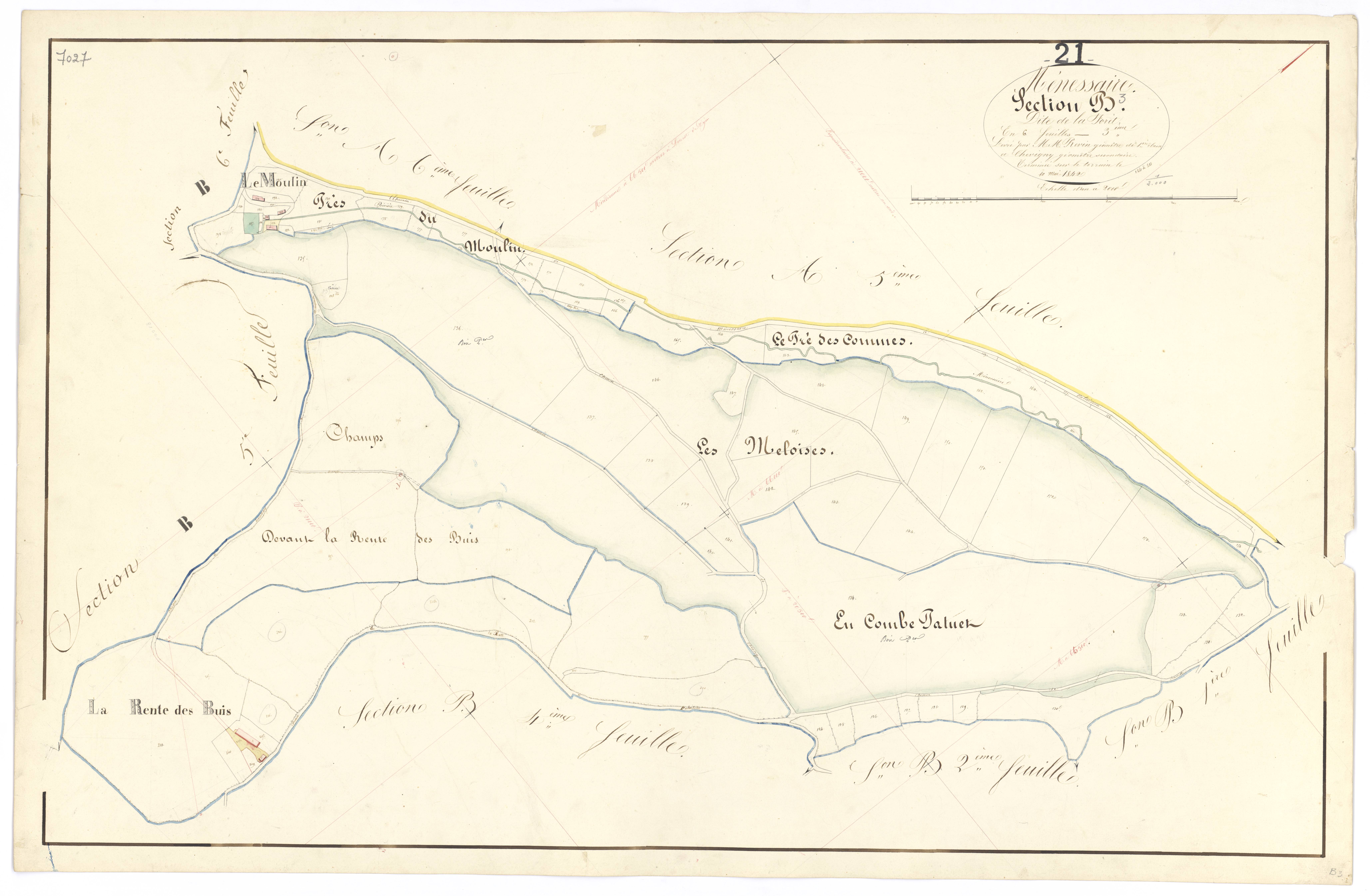 Ménessaire - Section B3 - 3 P PLAN 403/11