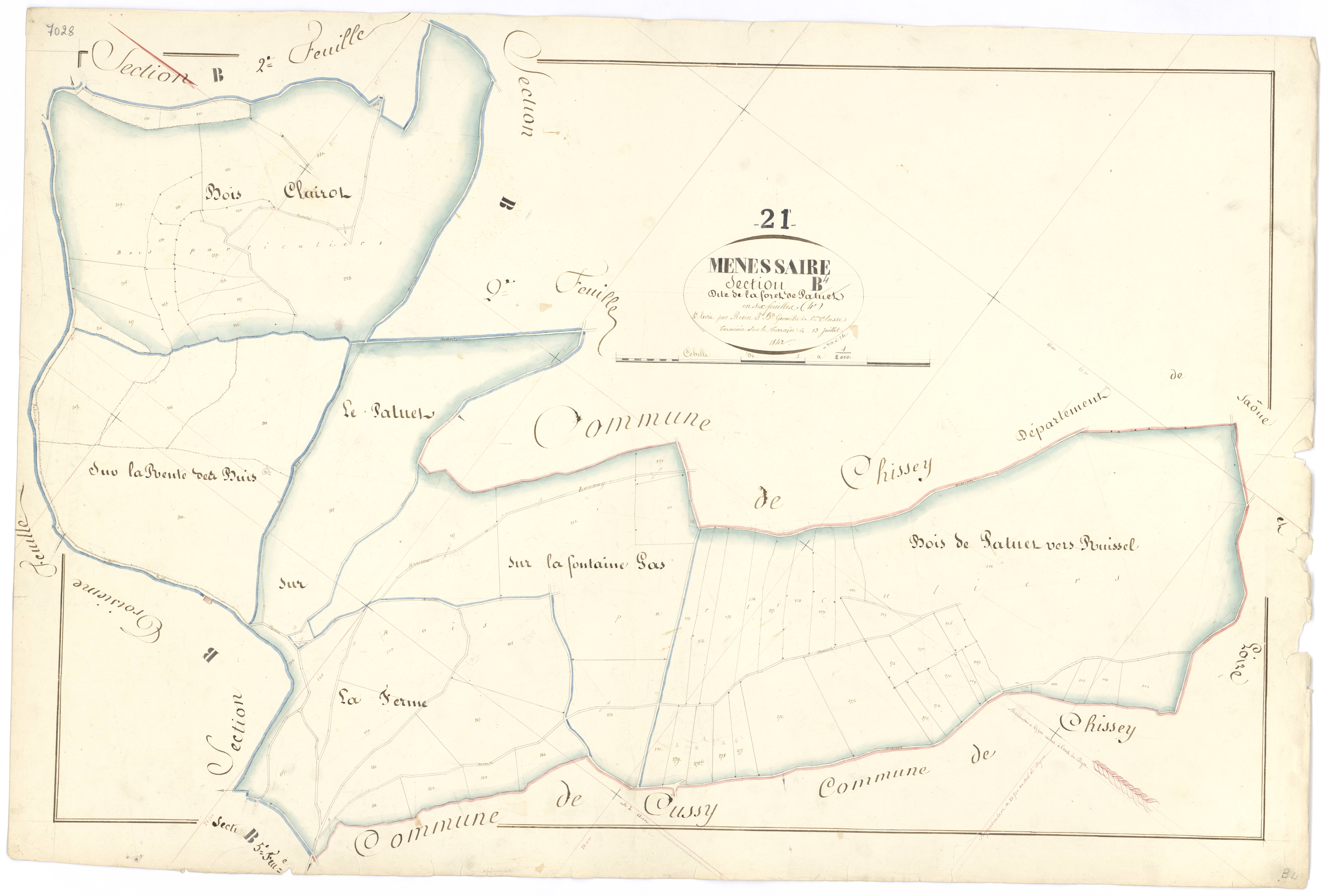 Ménessaire - Section B4 - 3 P PLAN 403/12