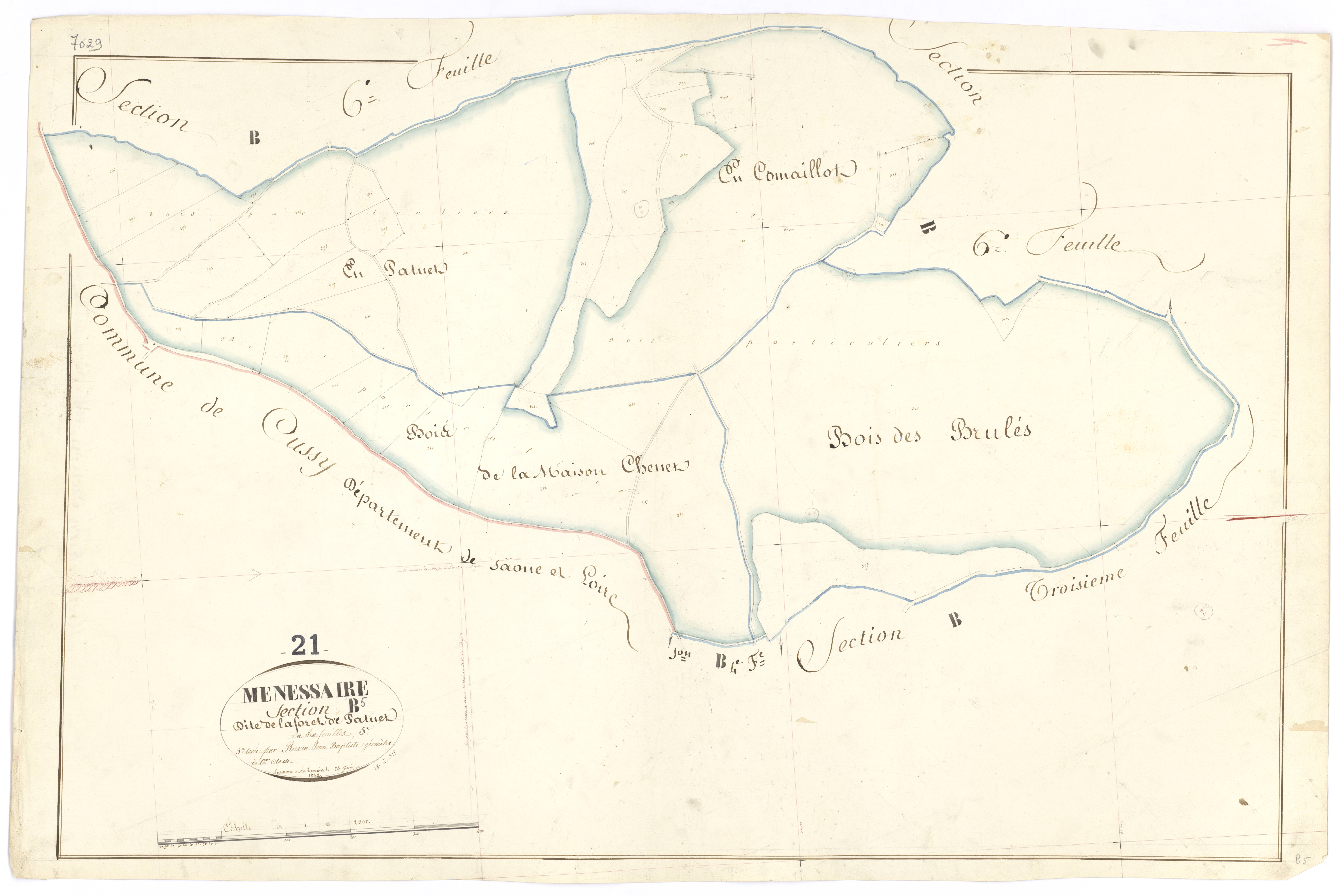 Ménessaire - Section B5 - 3 P PLAN 403/13