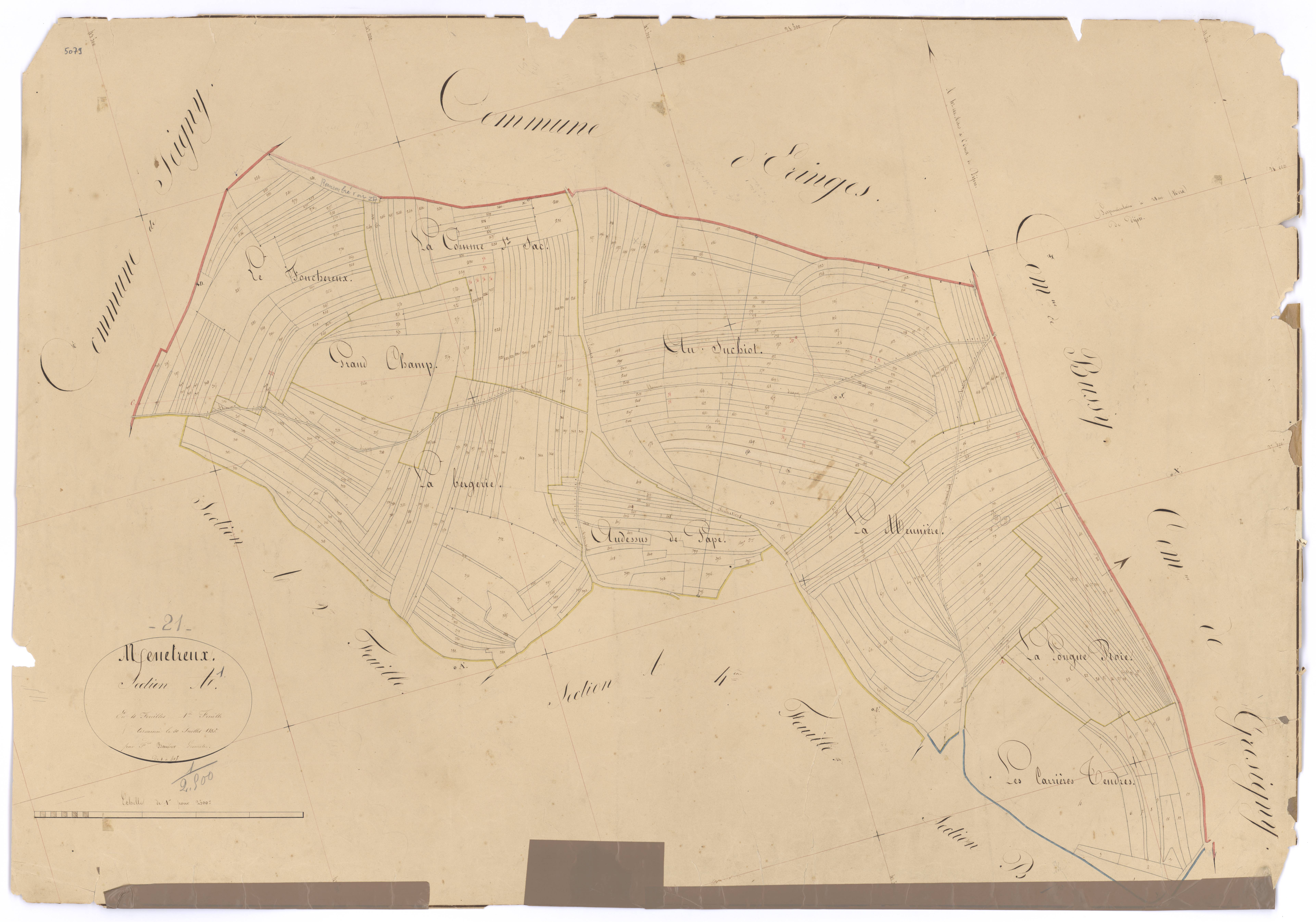 Ménétreux-le-Pitois - Section A1 - 3 P PLAN 404/2