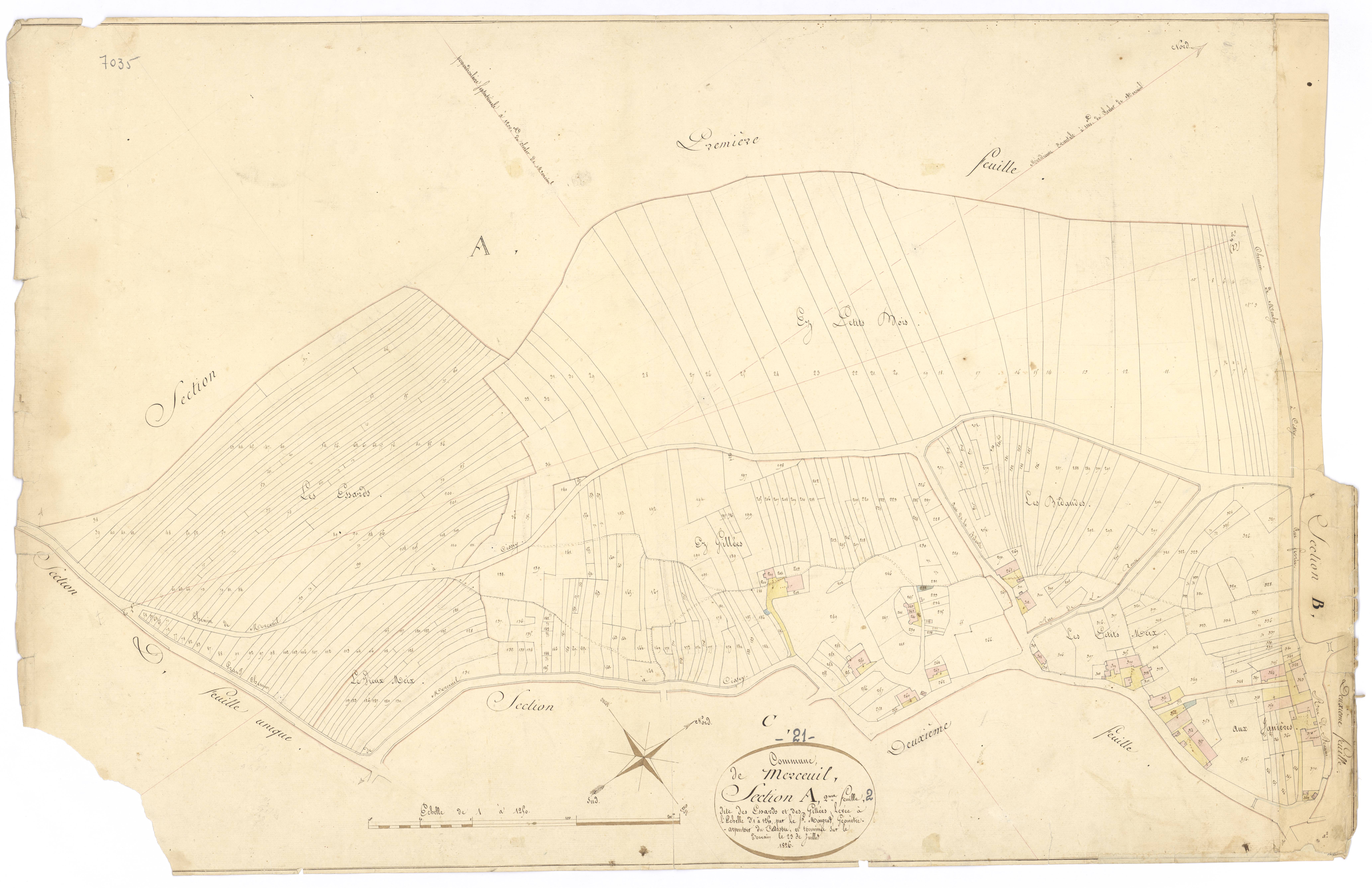 Merceuil - Section A2 - 3 P PLAN 405/3