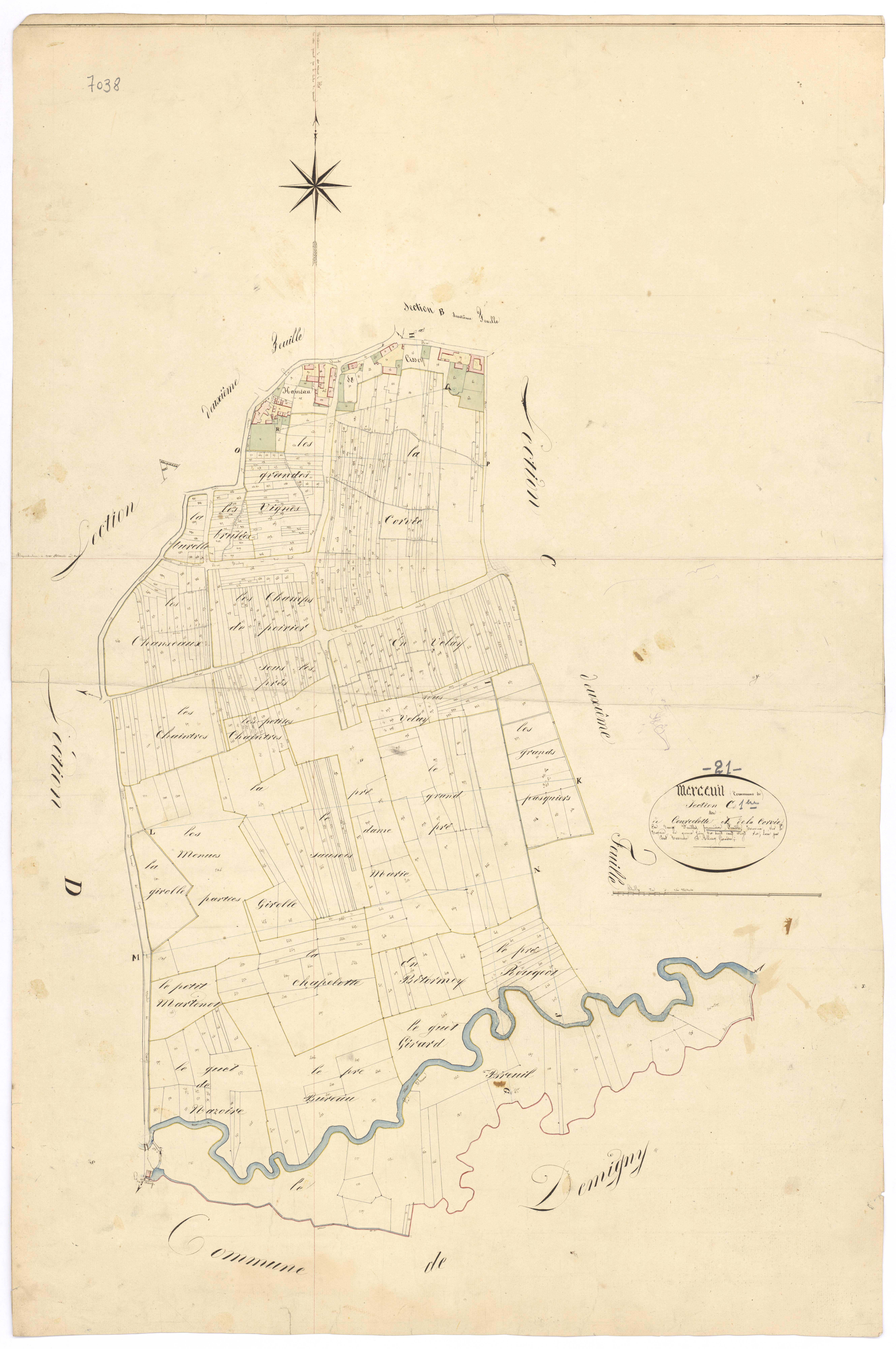 Merceuil - Section C1 - 3 P PLAN 405/6