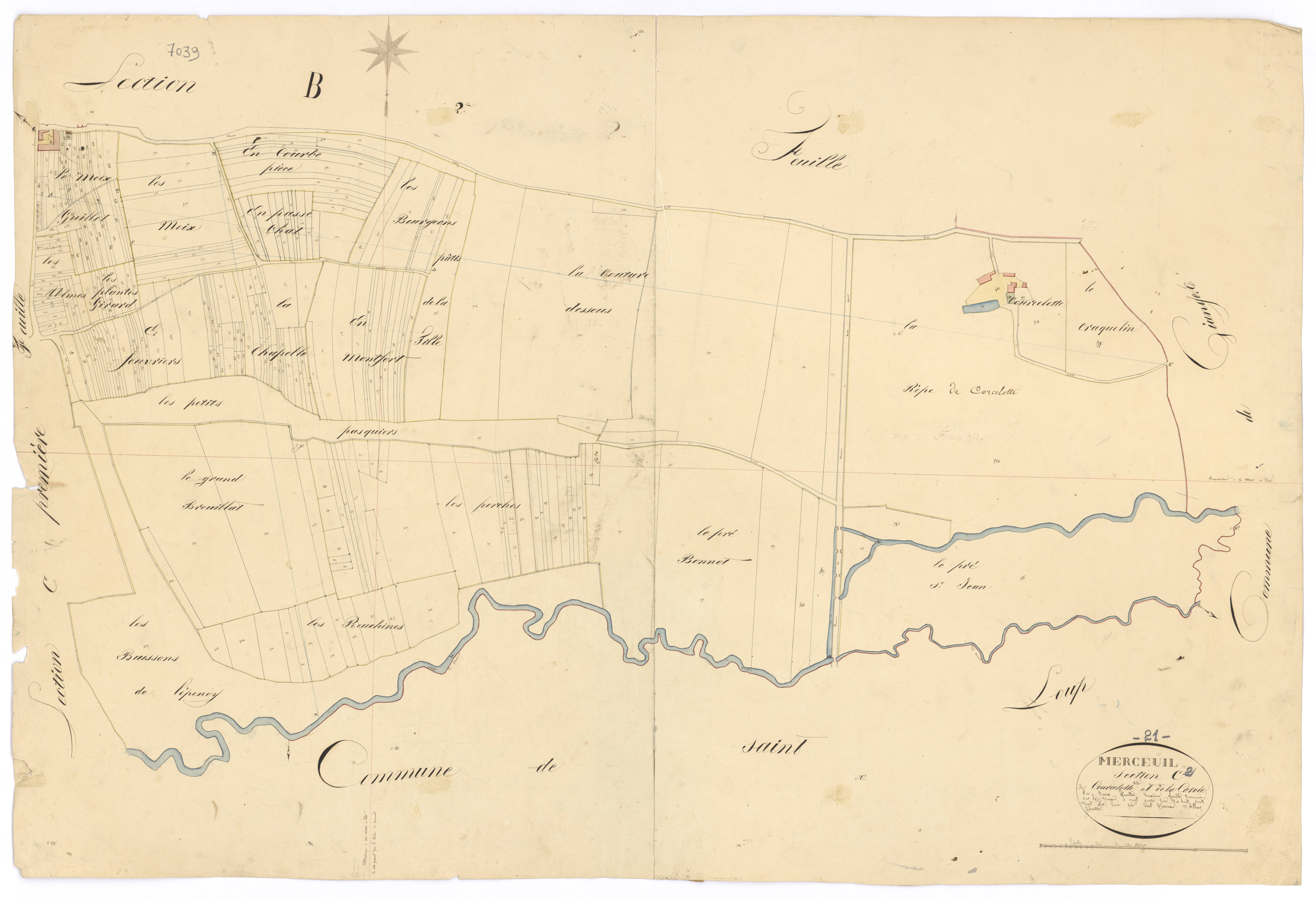 Merceuil - Section C2 - 3 P PLAN 405/7
