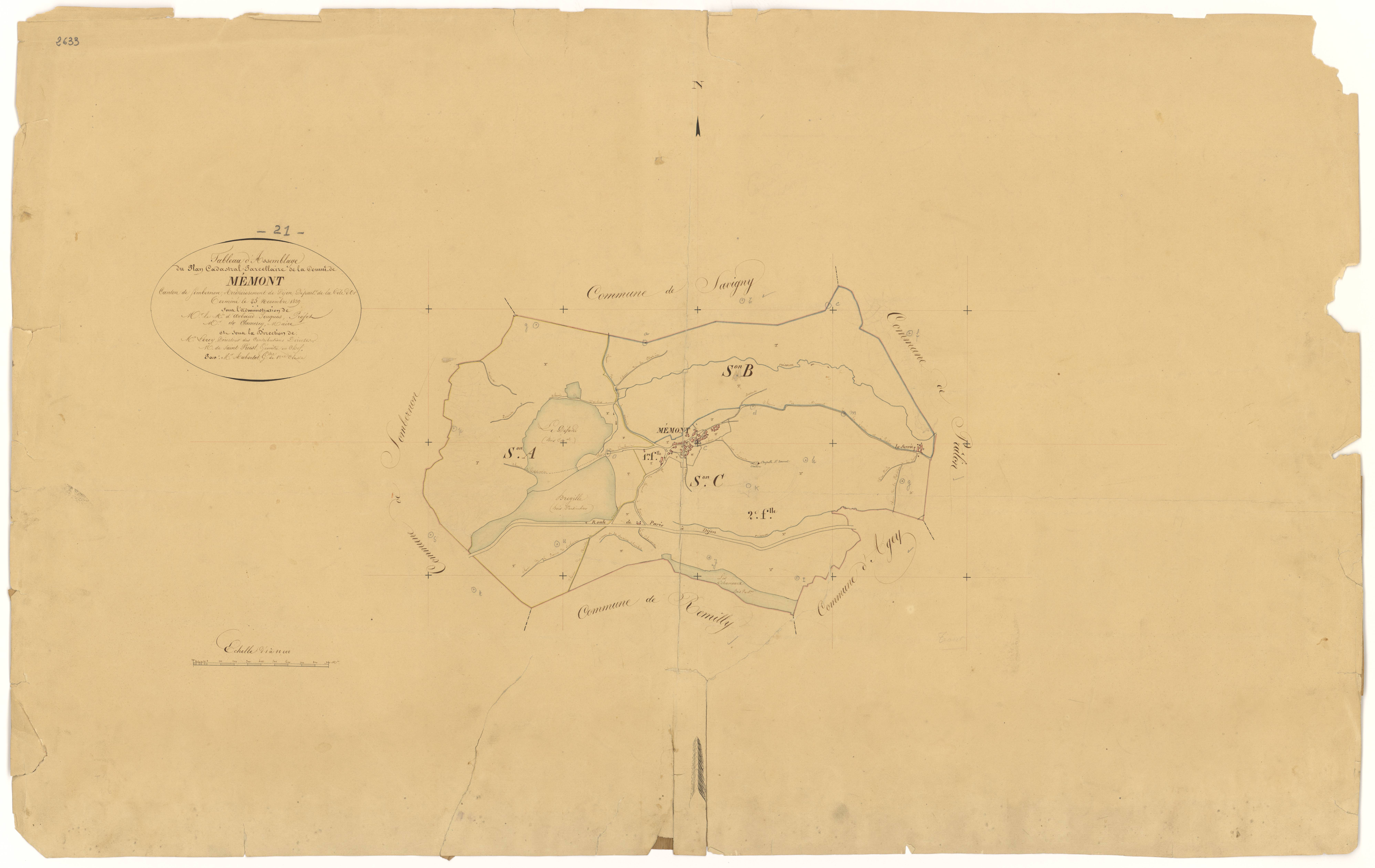 Mesmont - Tableau d'assemblage - 3 P PLAN 401/1