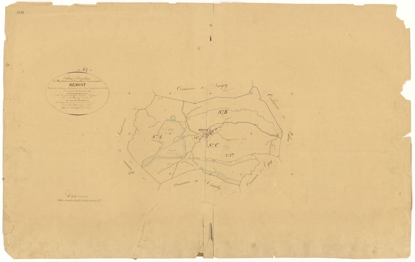 Mesmont - Tableau d'assemblage - 3 P PLAN 401/1