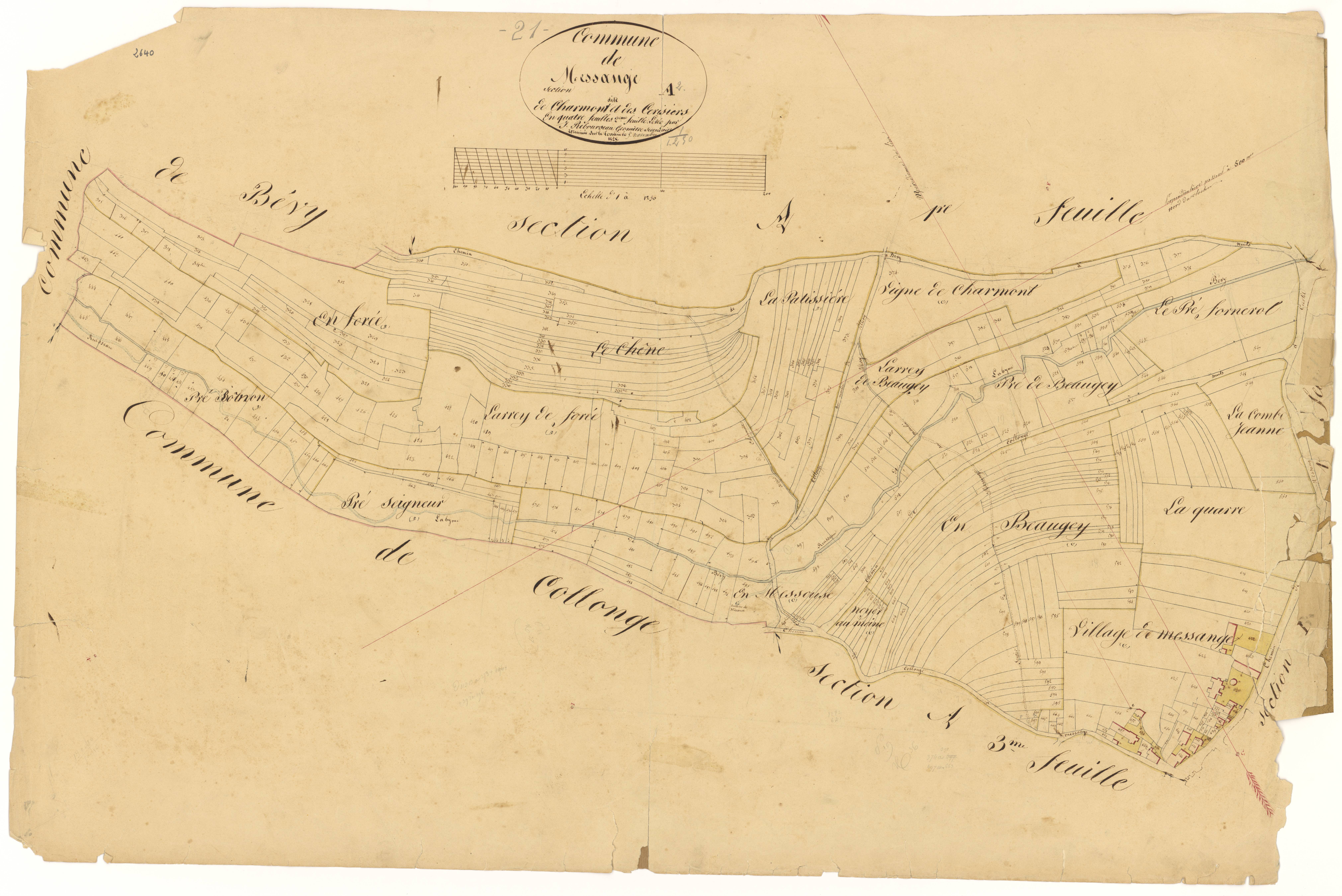 Messanges - Section A2 - 3 P PLAN 406/3