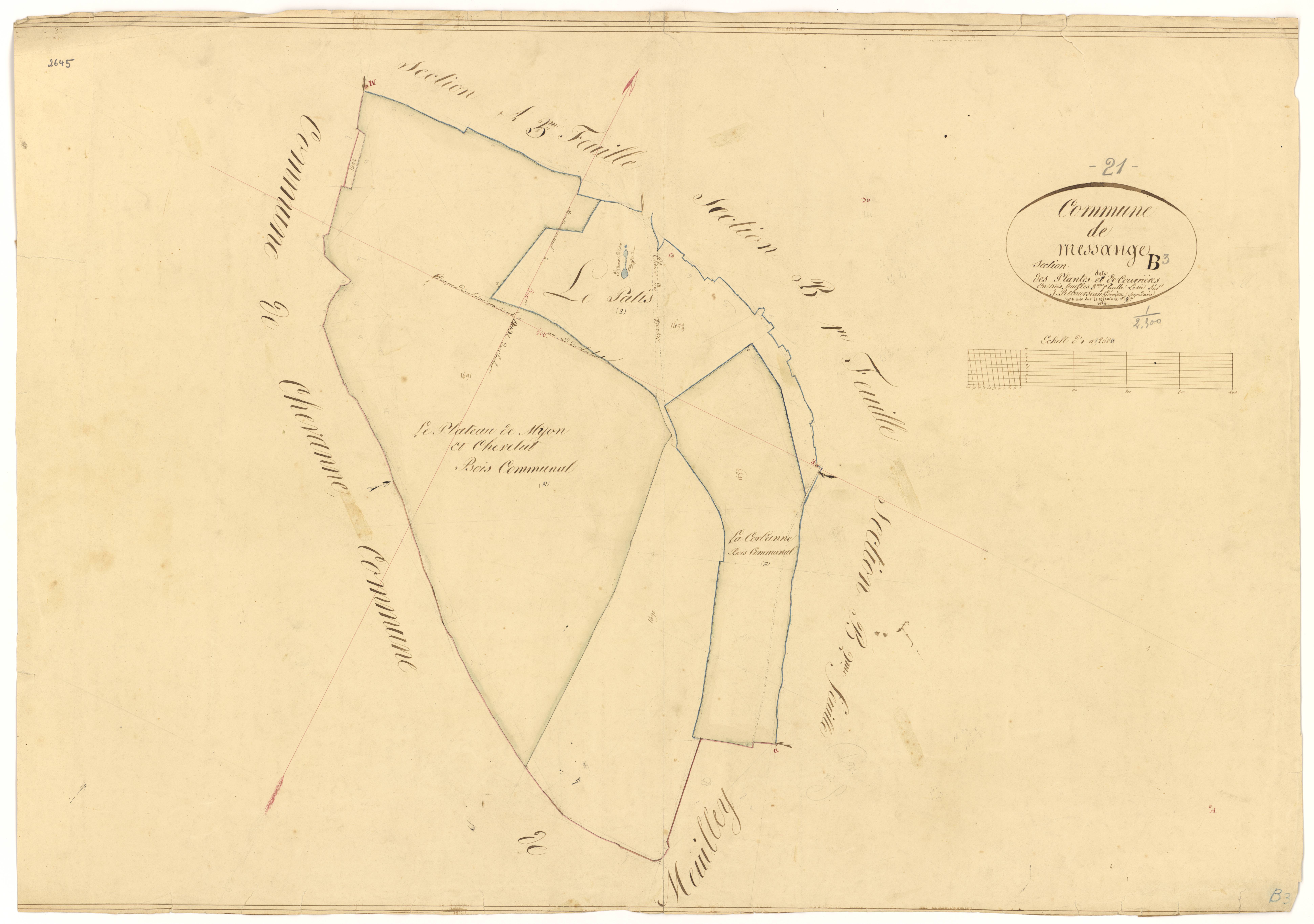 Messanges - Section B3 - 3 P PLAN 406/8
