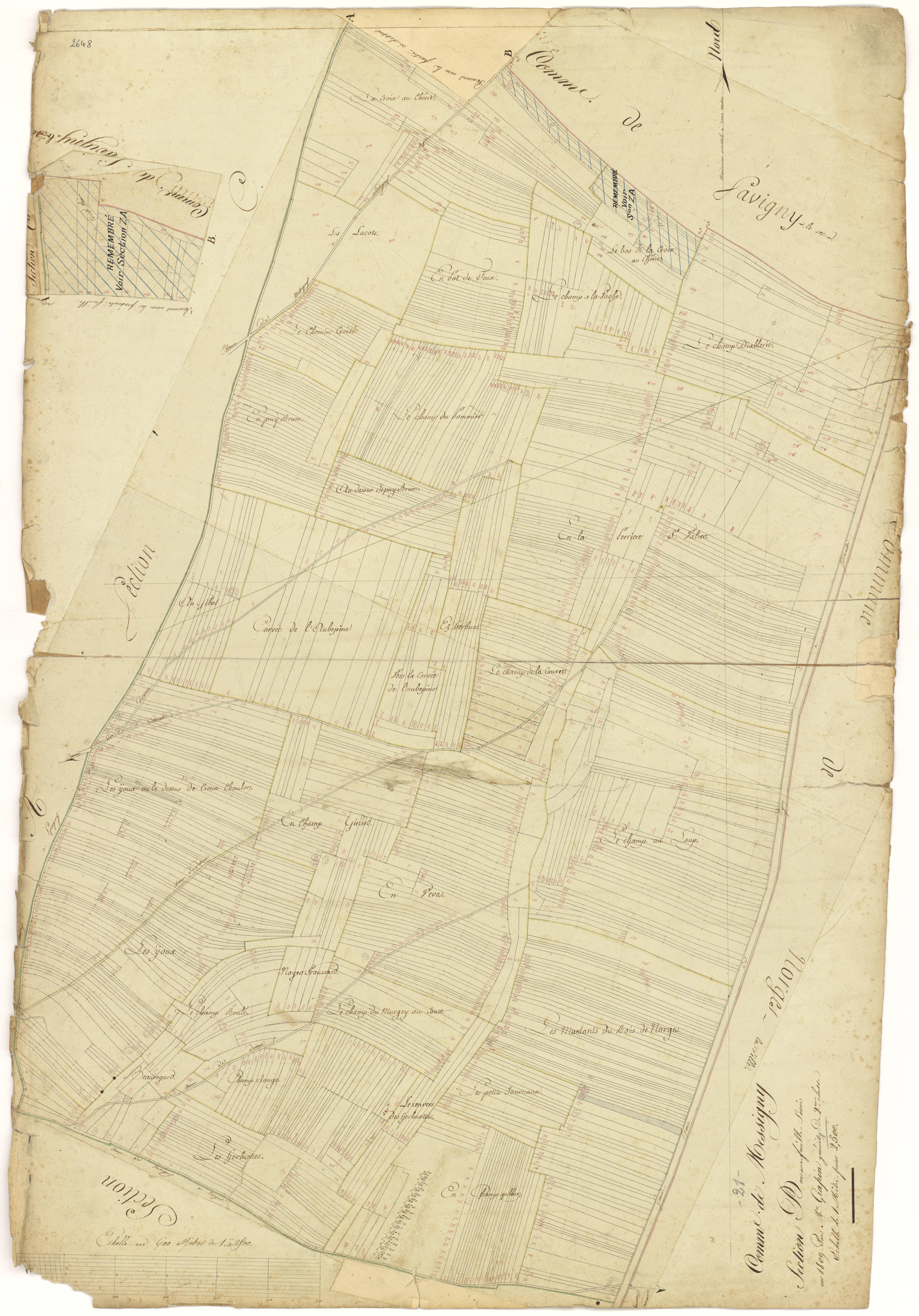 Messigny-et-Vantoux - Section B - 3 P PLAN 407/3