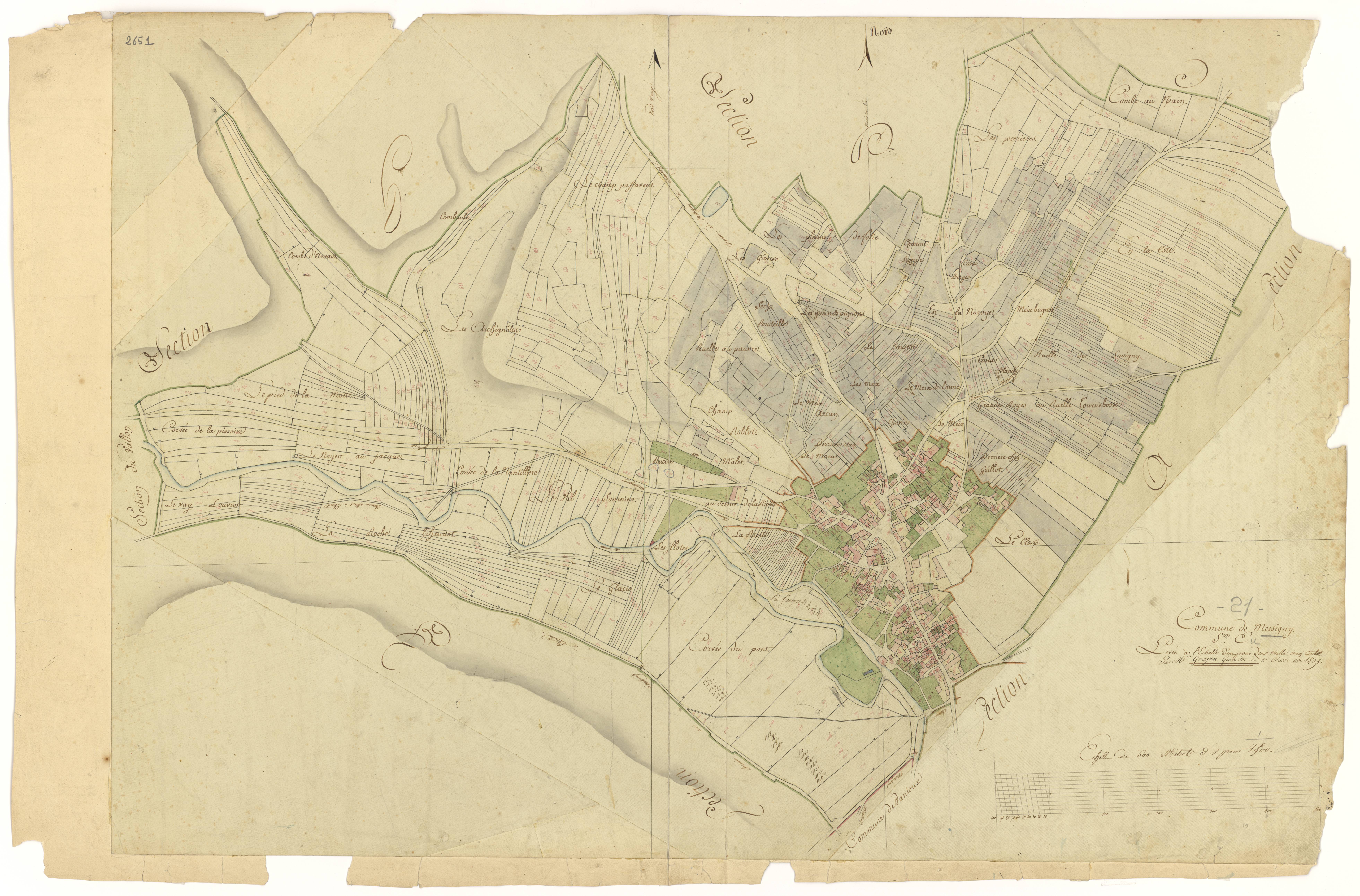 Messigny-et-Vantoux - Section E - 3 P PLAN 407/6