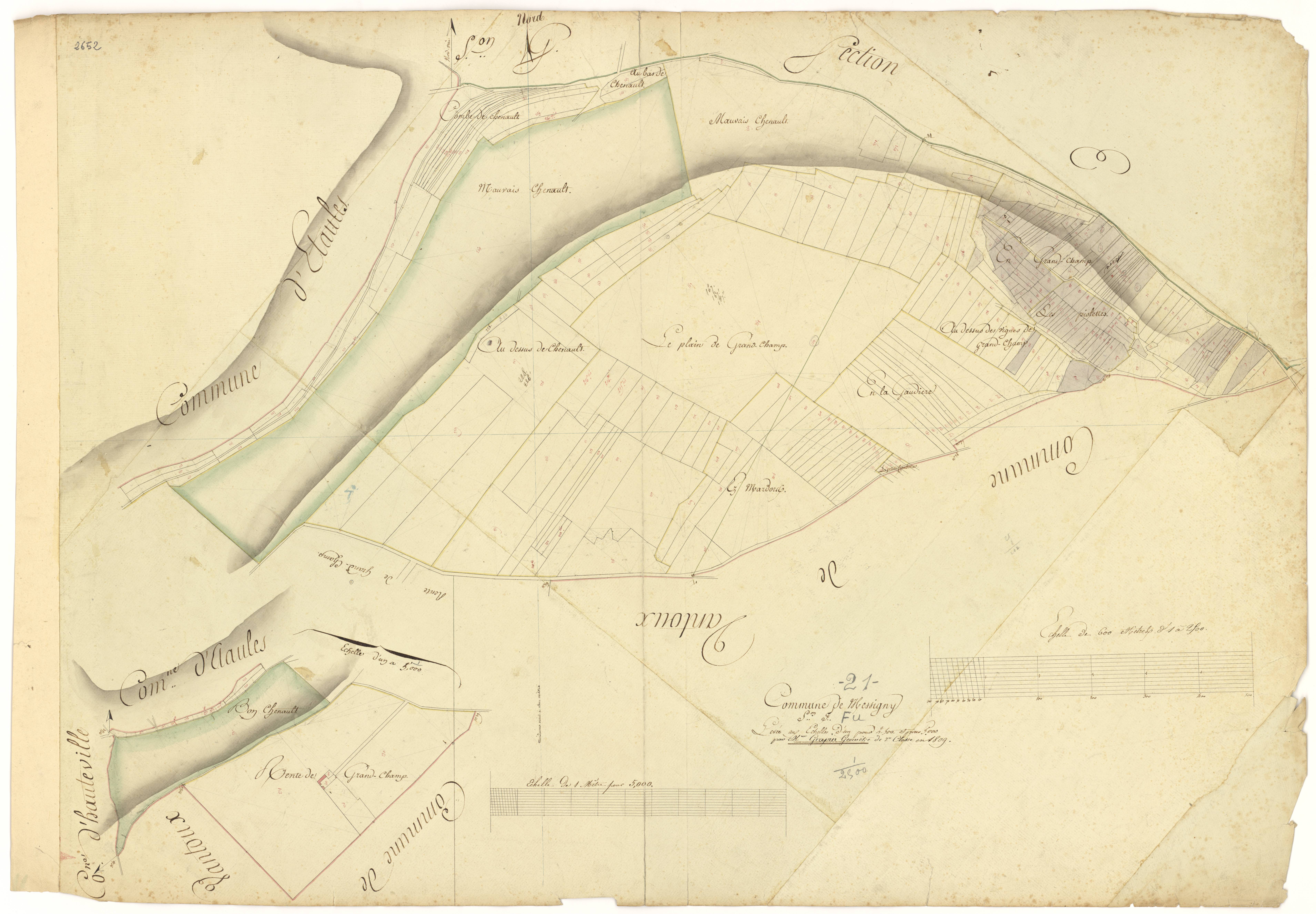 Messigny-et-Vantoux - Section F - 3 P PLAN 407/7