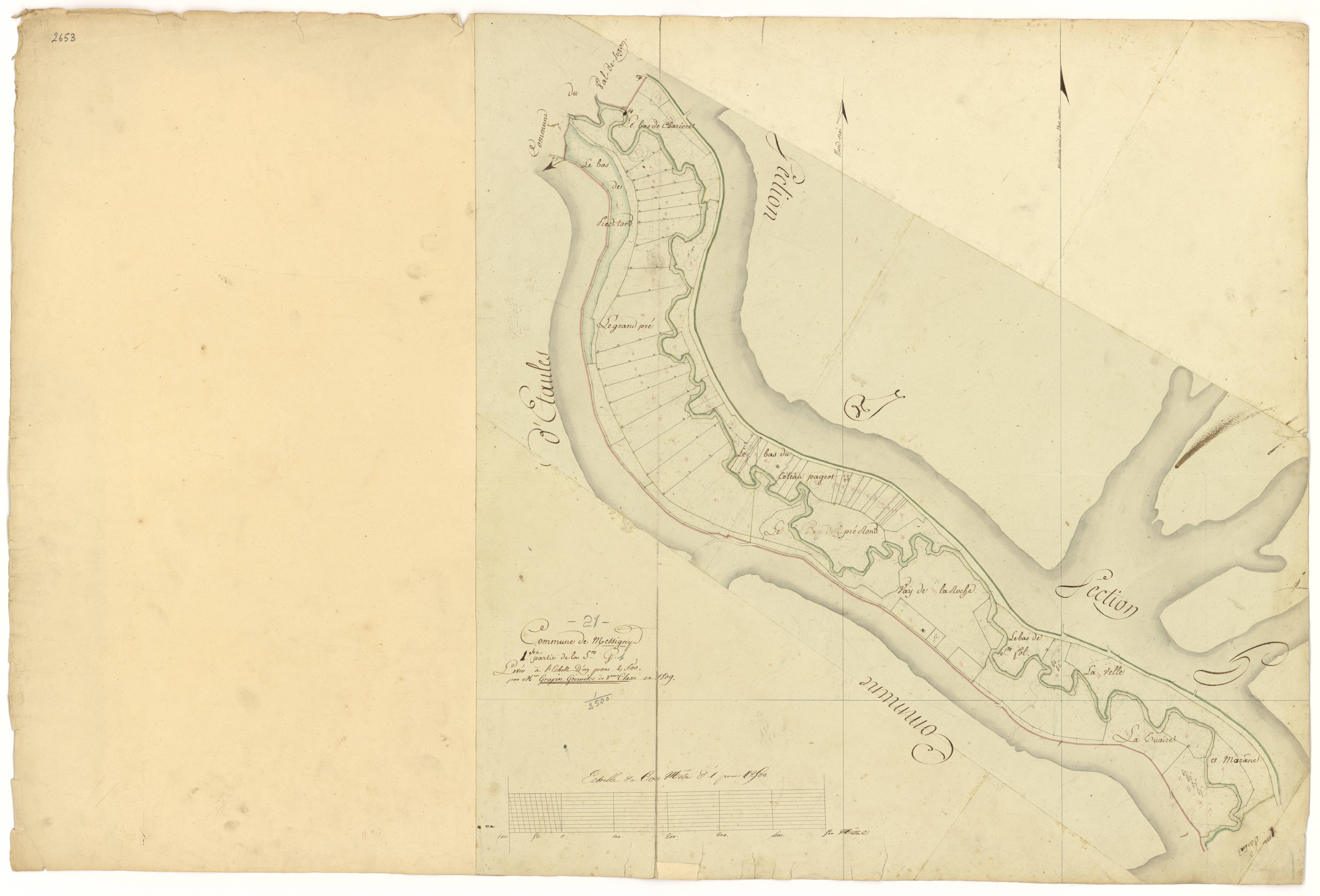 Messigny-et-Vantoux - Section G1 - 3 P PLAN 407/8