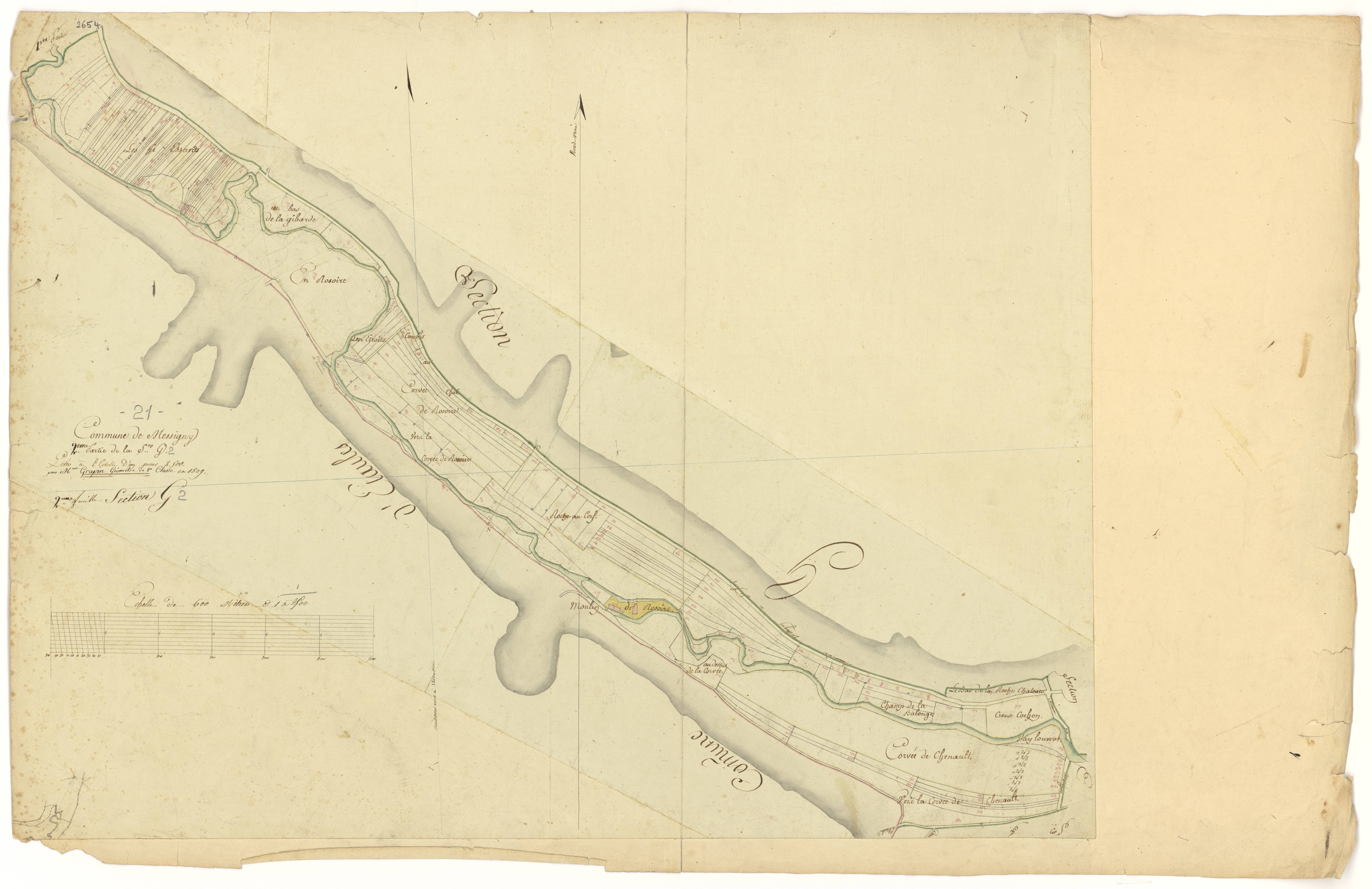 Messigny-et-Vantoux - Section G2 - 3 P PLAN 407/9