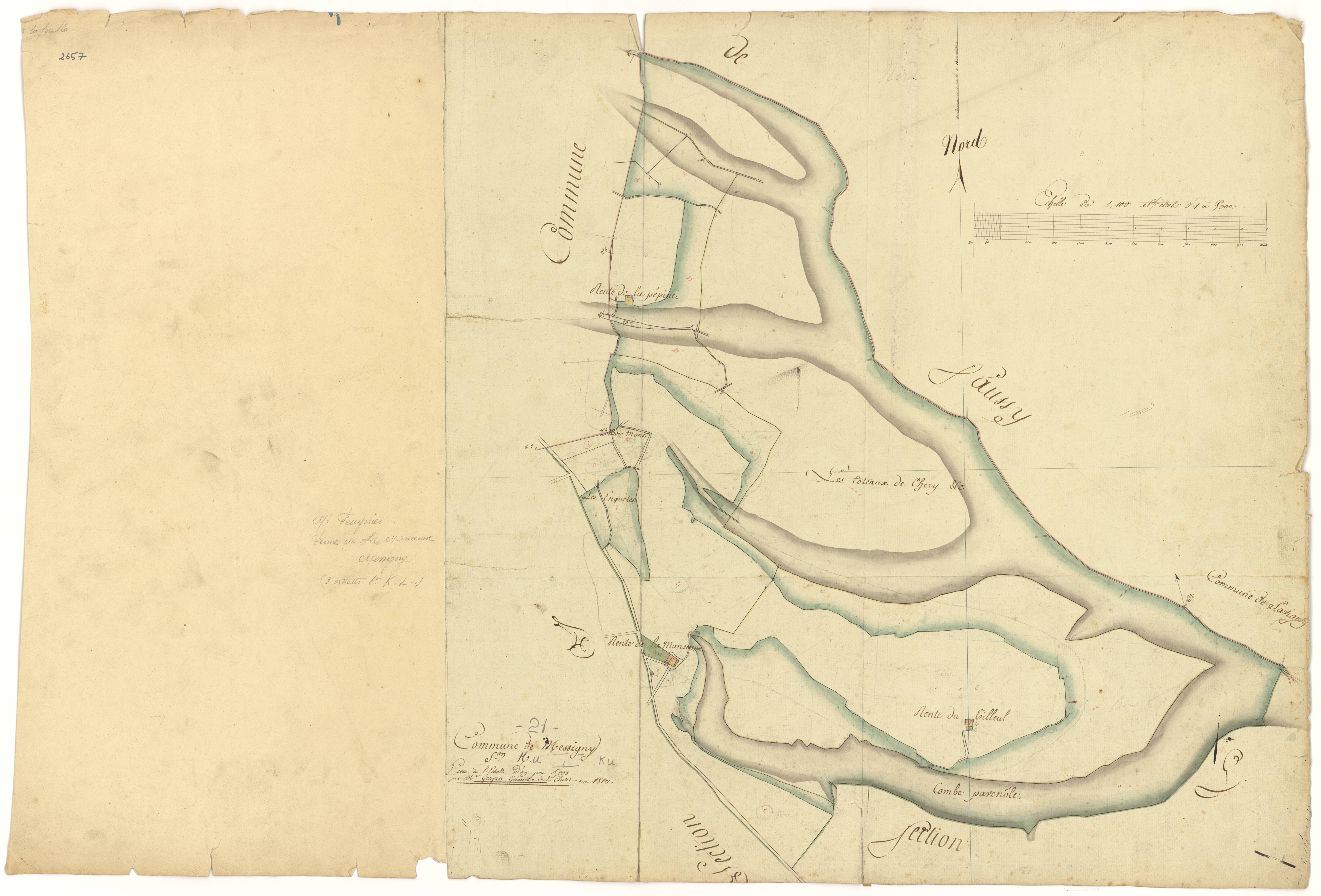 Messigny-et-Vantoux - Section K - 3 P PLAN 407/12