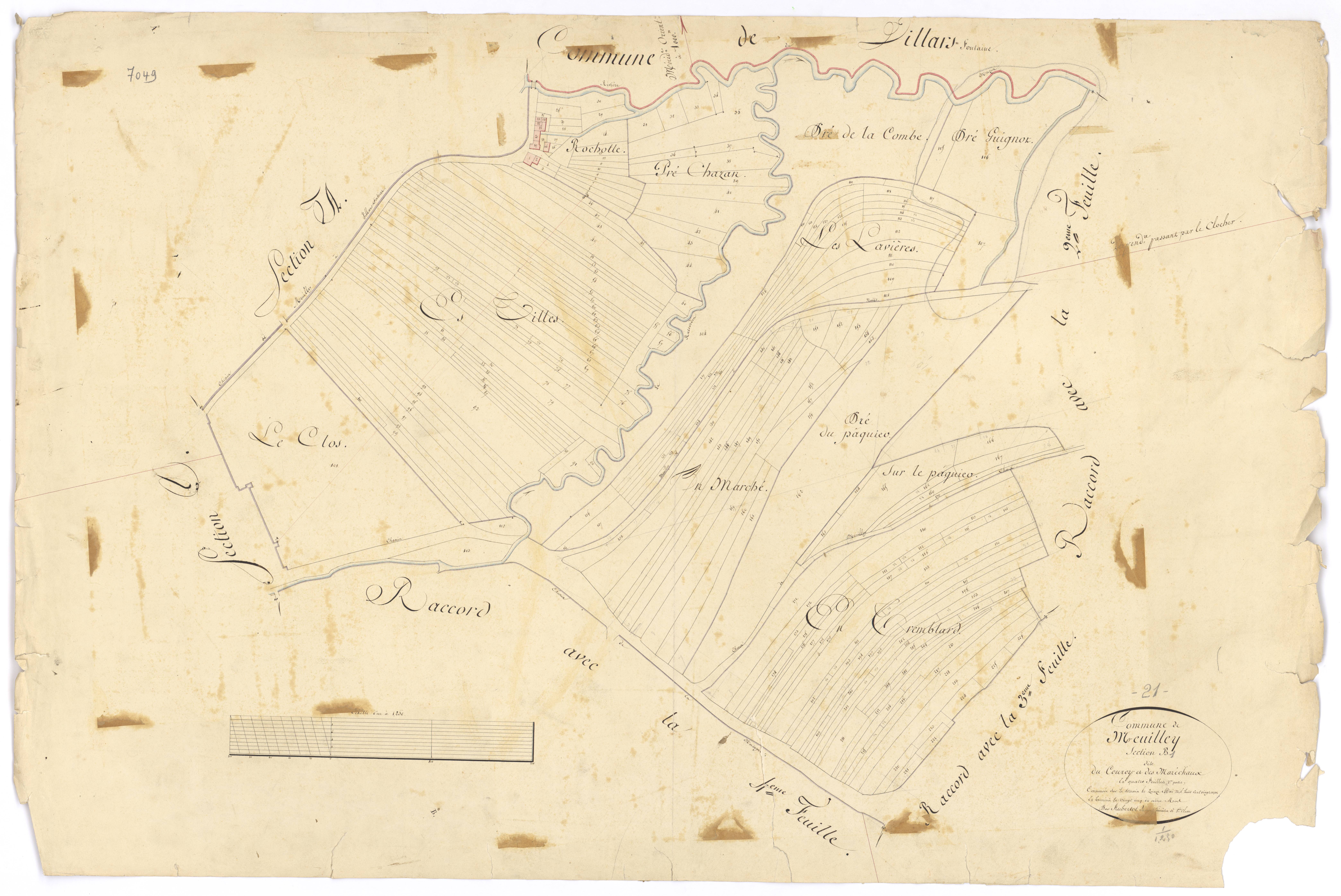 Meuilley - Section B1 - 3 P PLAN 408/5