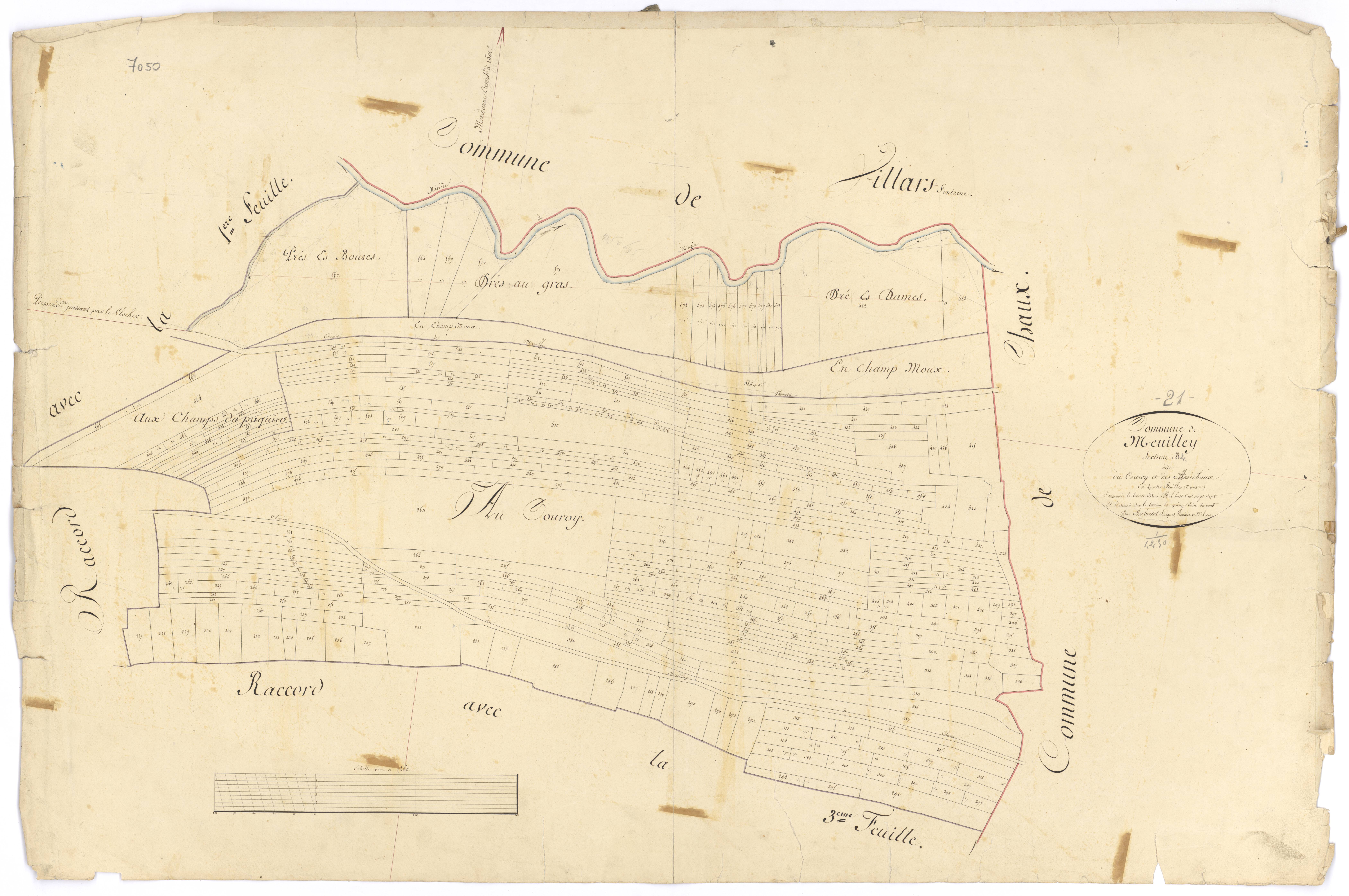 Meuilley - Section B2 - 3 P PLAN 408/6