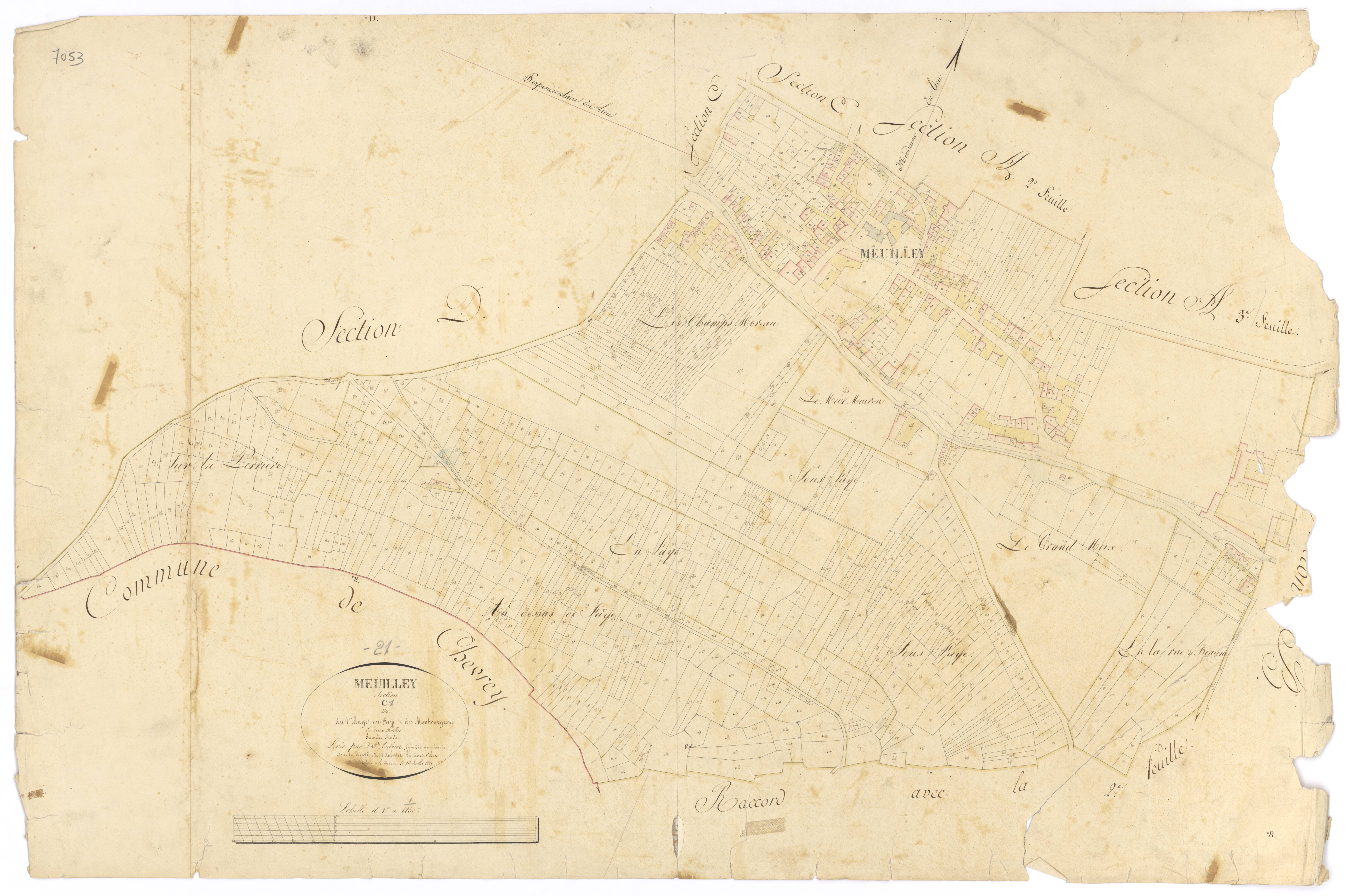 Meuilley - Section C1 - 3 P PLAN 408/9