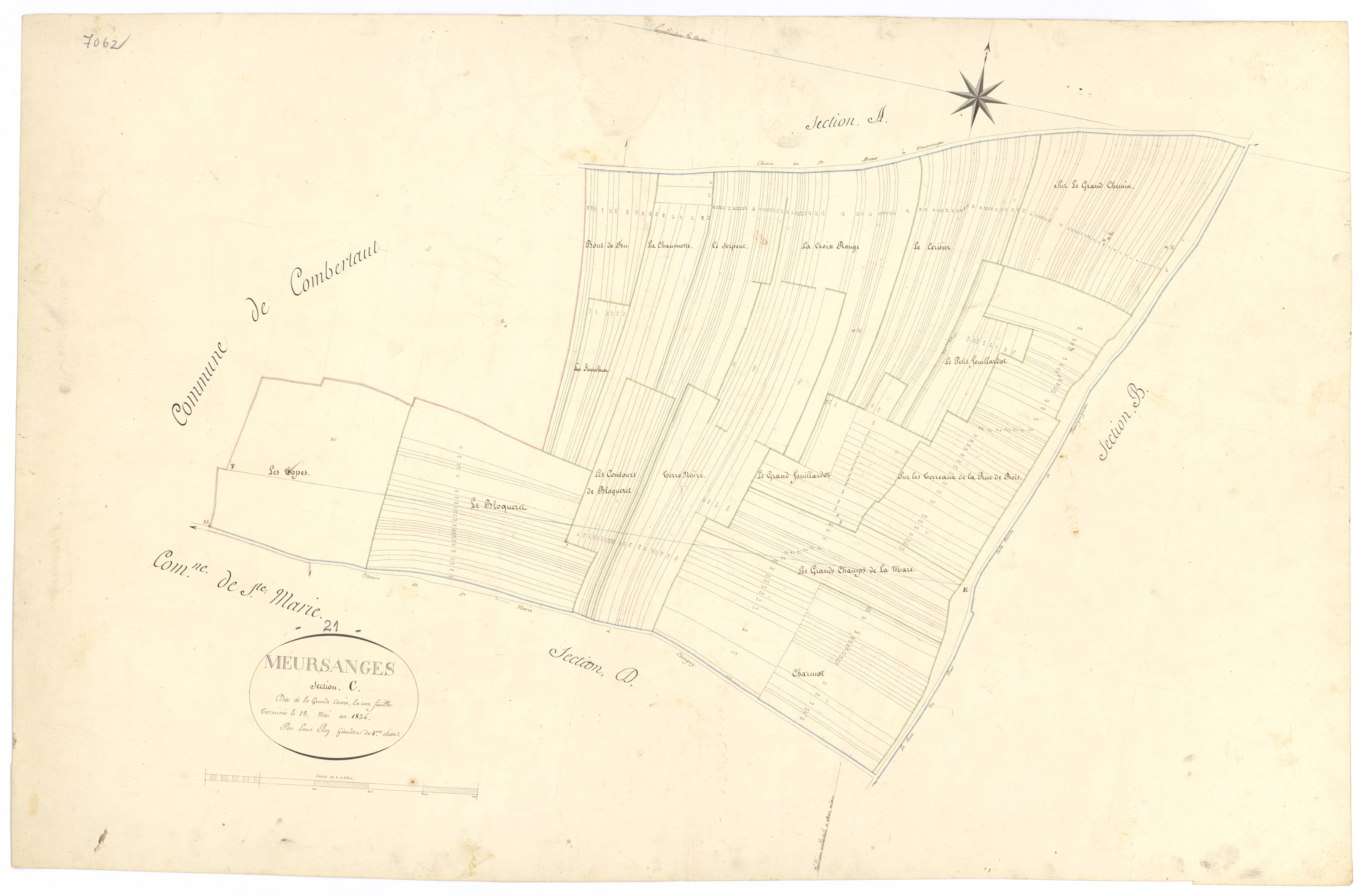 Meursanges - Section C - 3 P PLAN 410/4