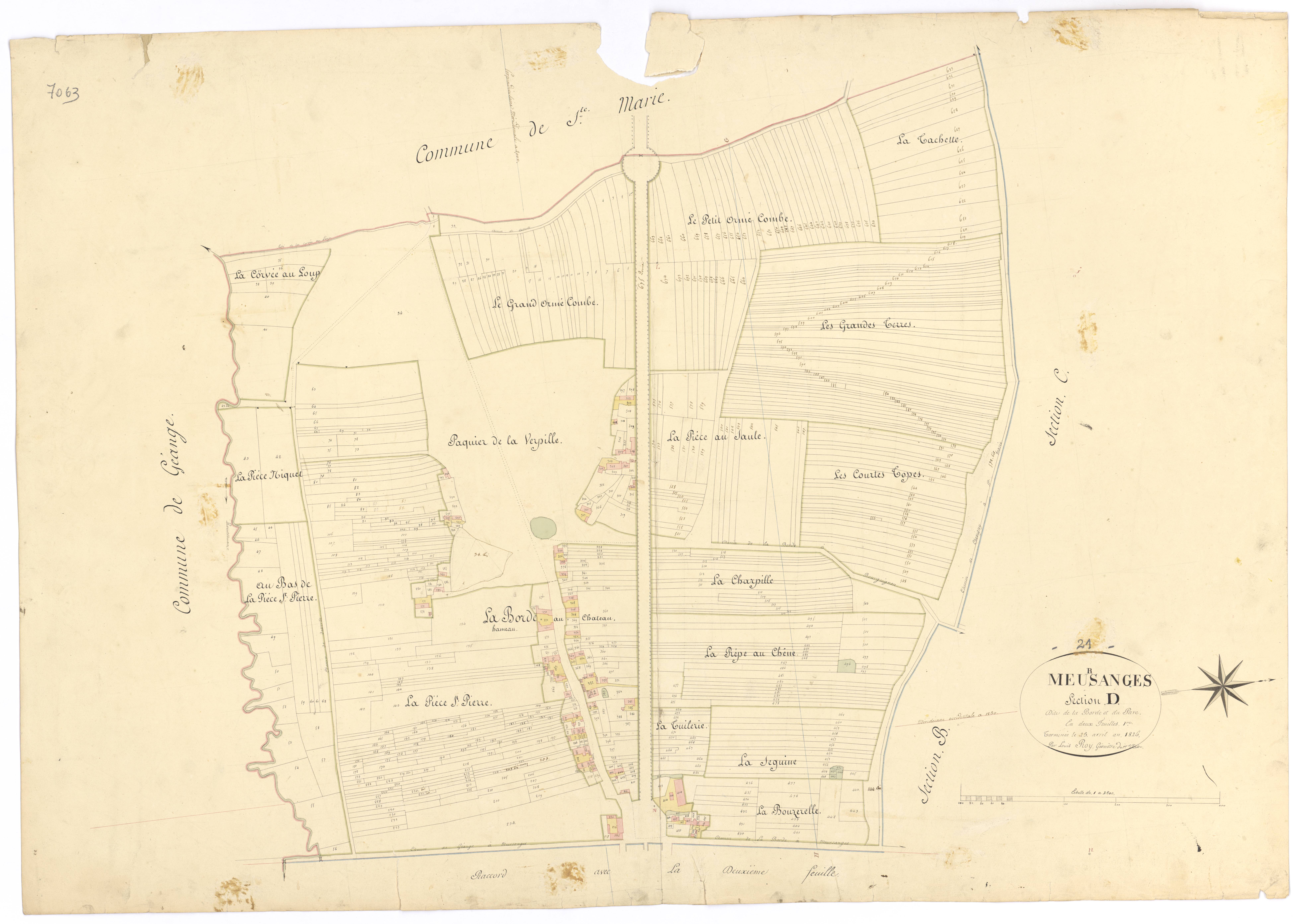 Meursanges - Section D1 - 3 P PLAN 410/5