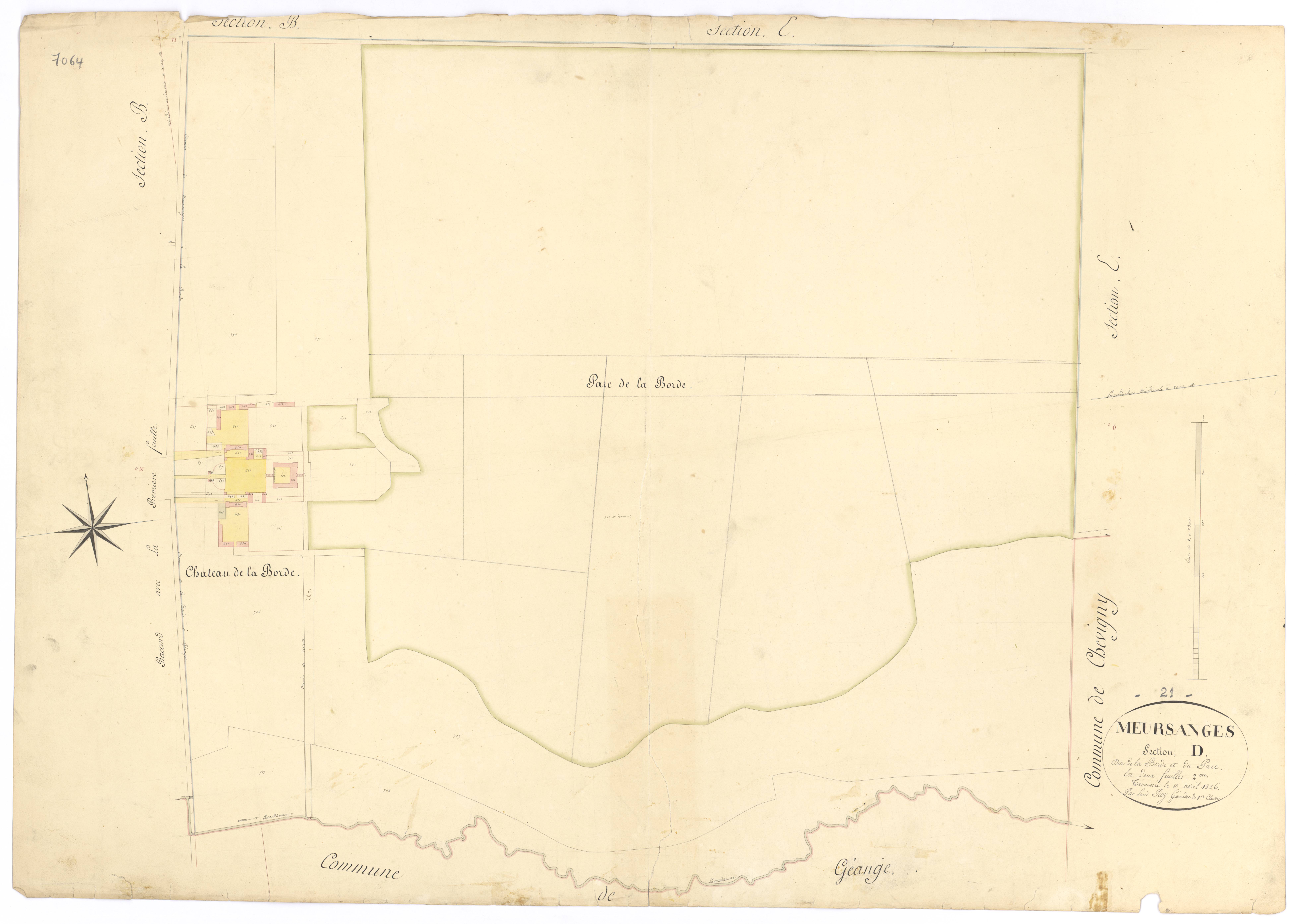 Meursanges - Section D2 - 3 P PLAN 410/6