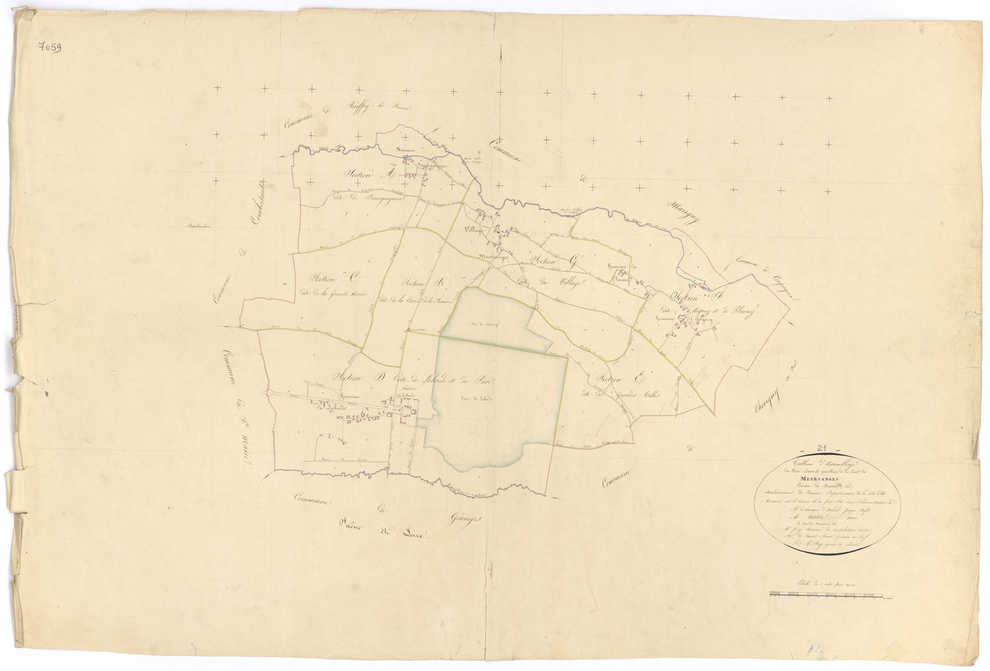 Meursanges - Tableau d'assemblage - 3 P PLAN 410/1