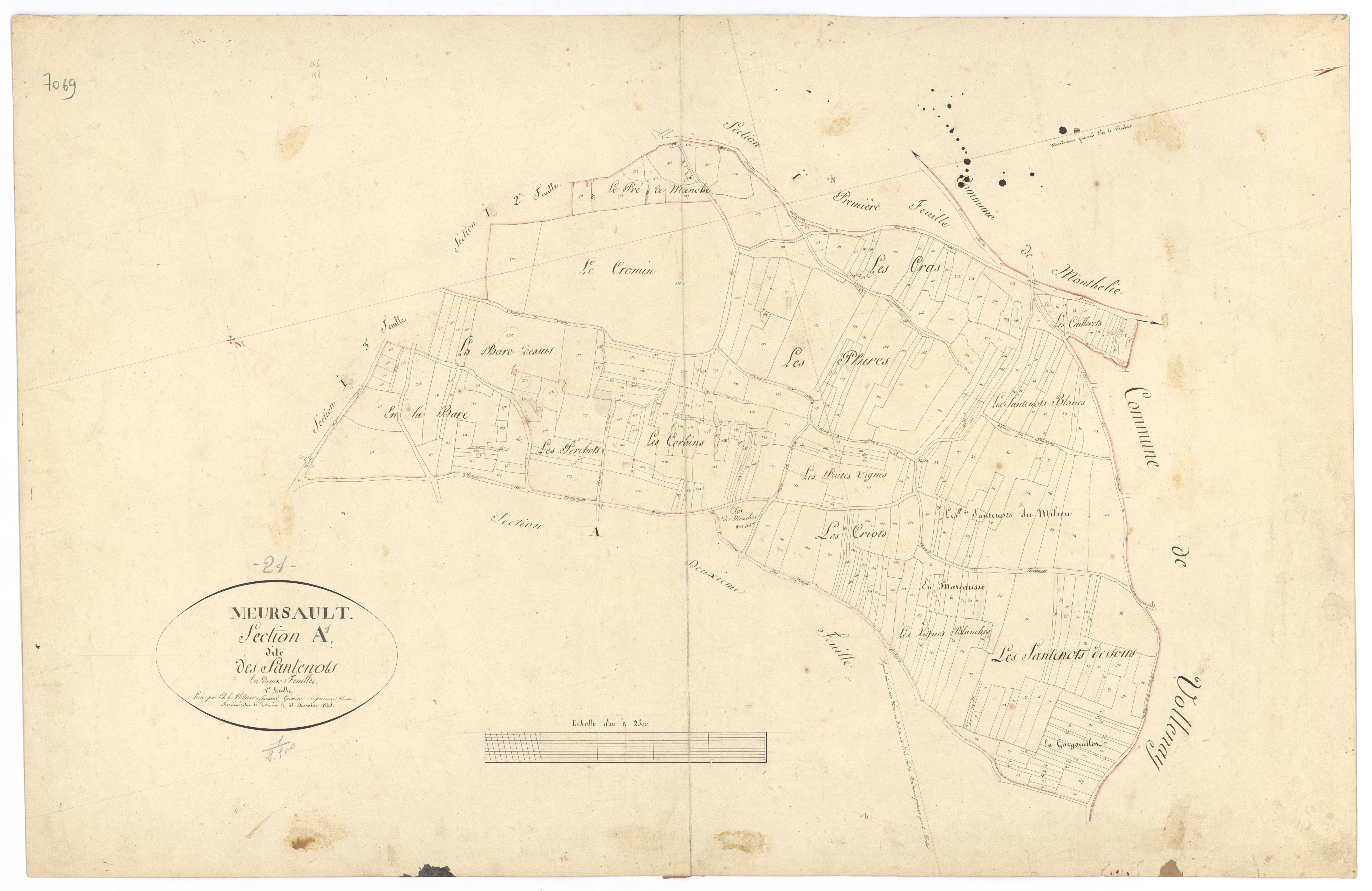 Meursault - Section A1 - 3 P PLAN 411/2