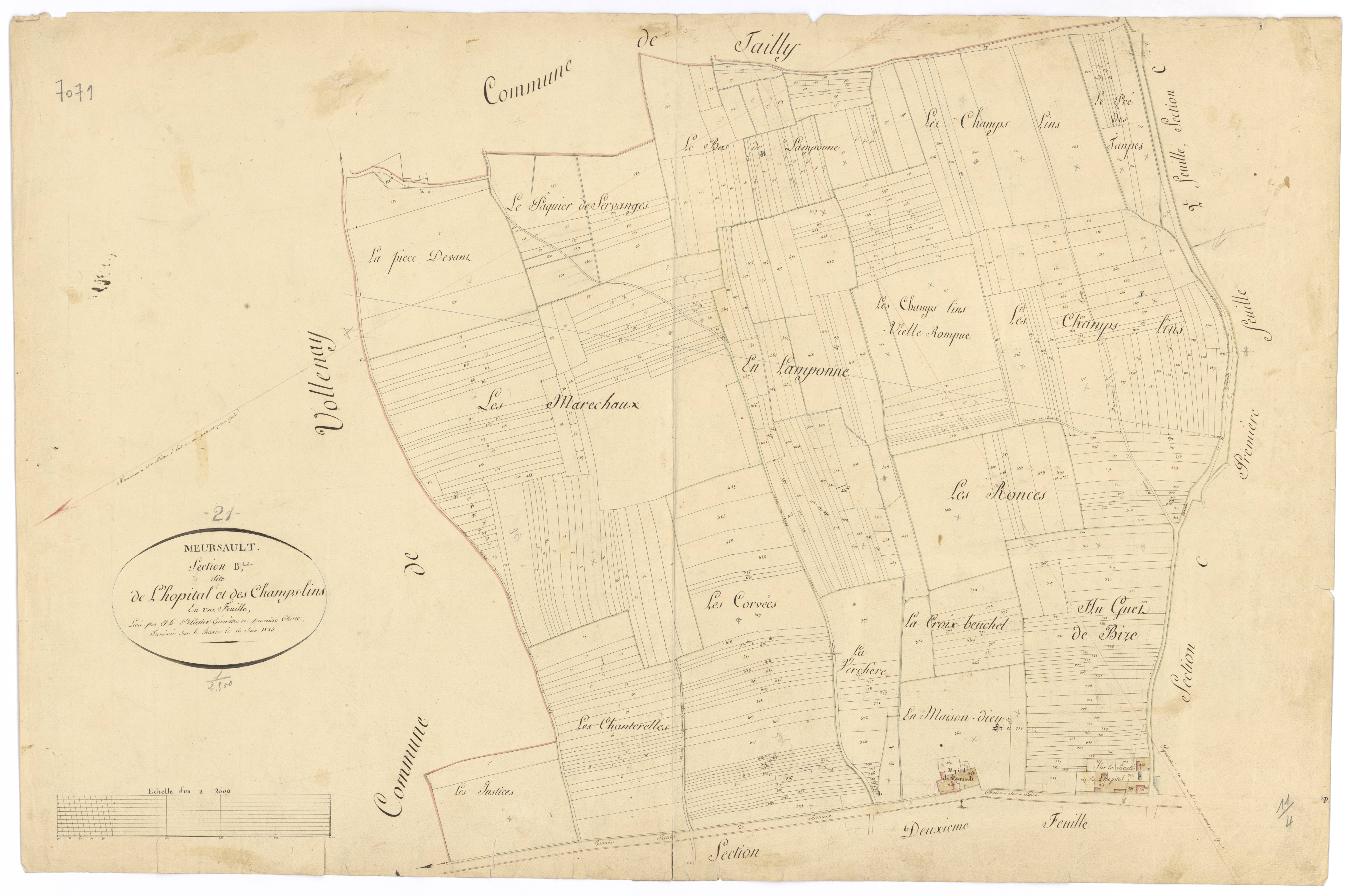 Meursault - Section B - 3 P PLAN 411/4