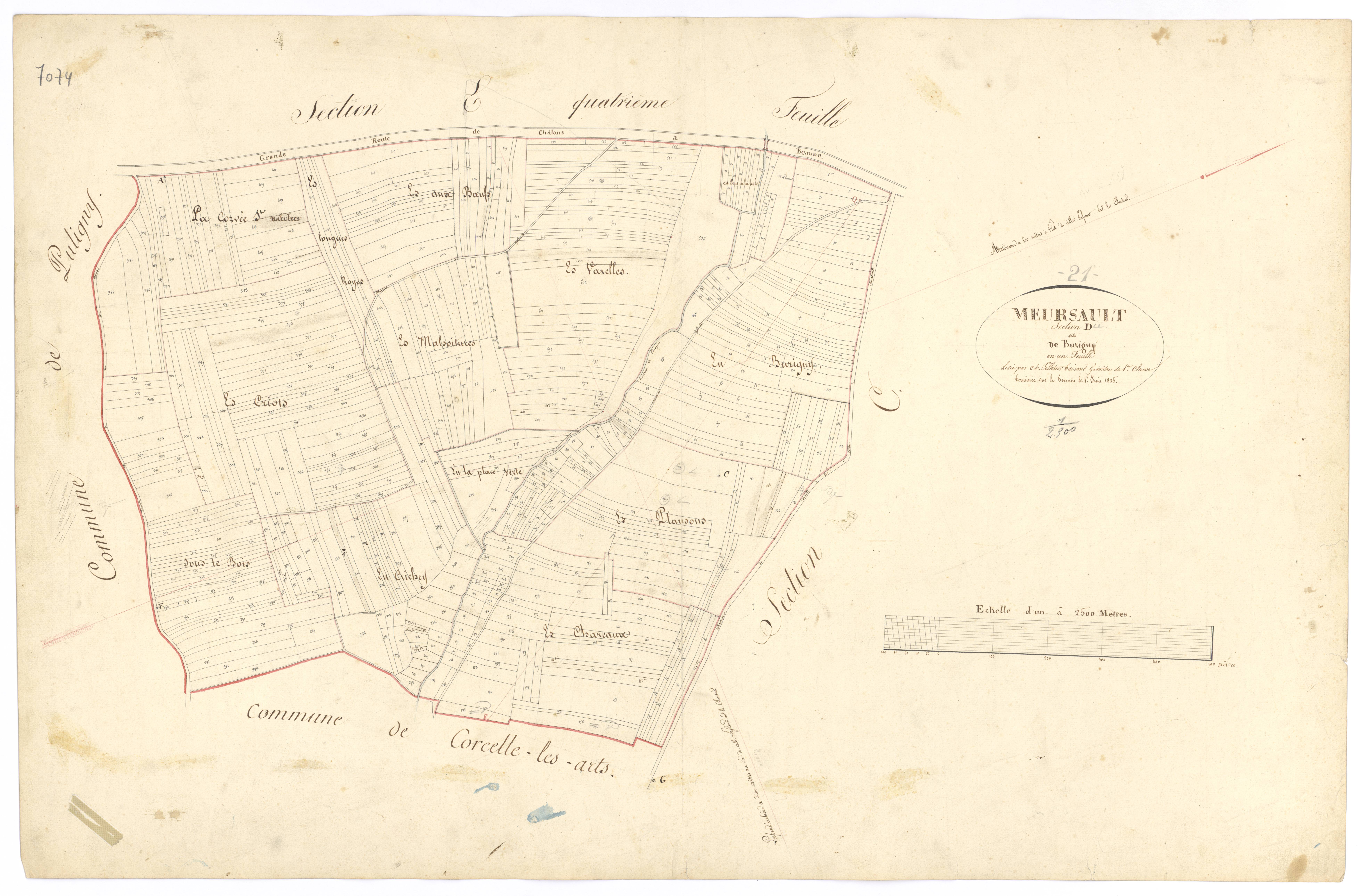 Meursault - Section D - 3 P PLAN 411/7