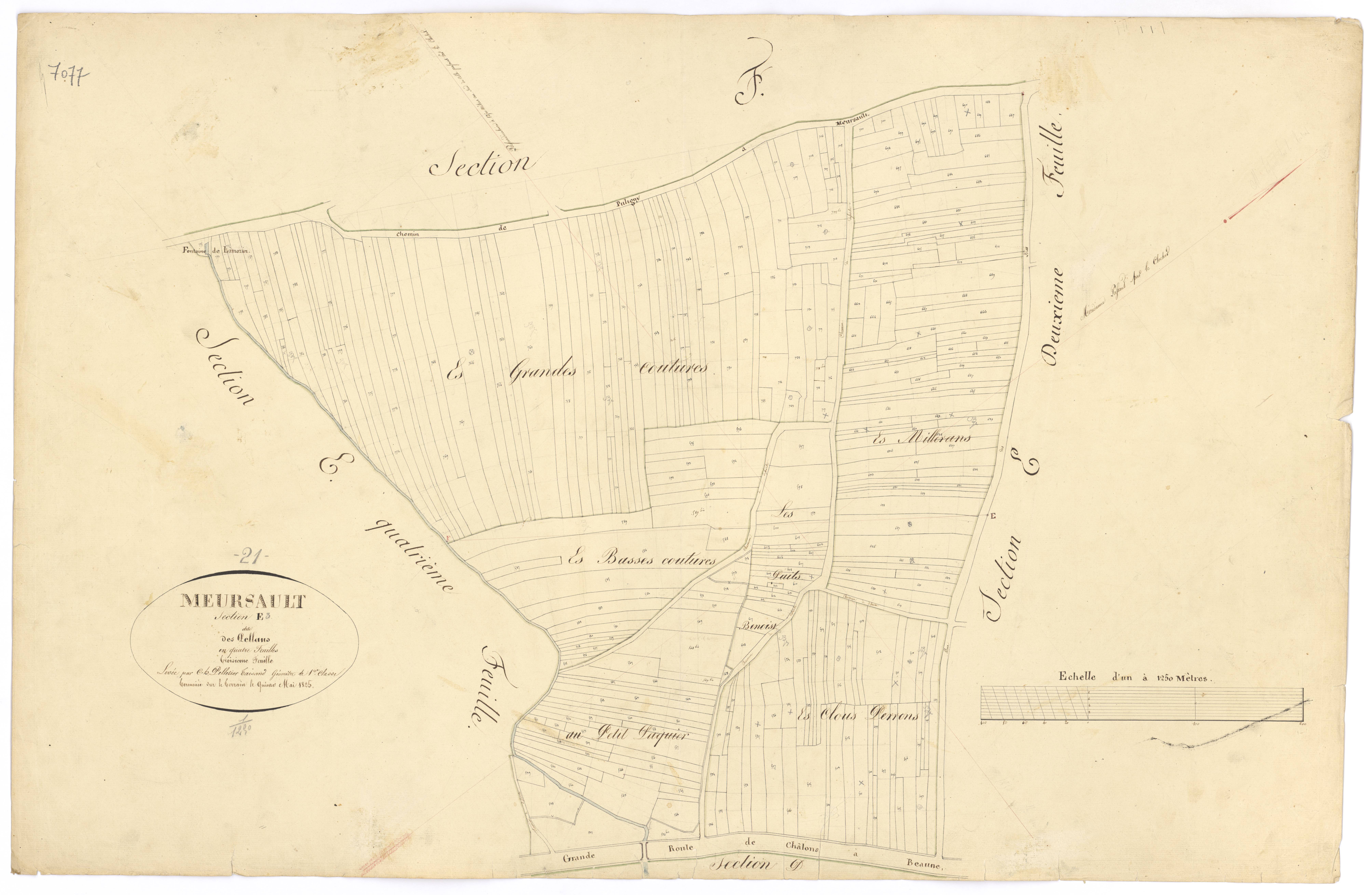 Meursault - Section E3 - 3 P PLAN 411/10