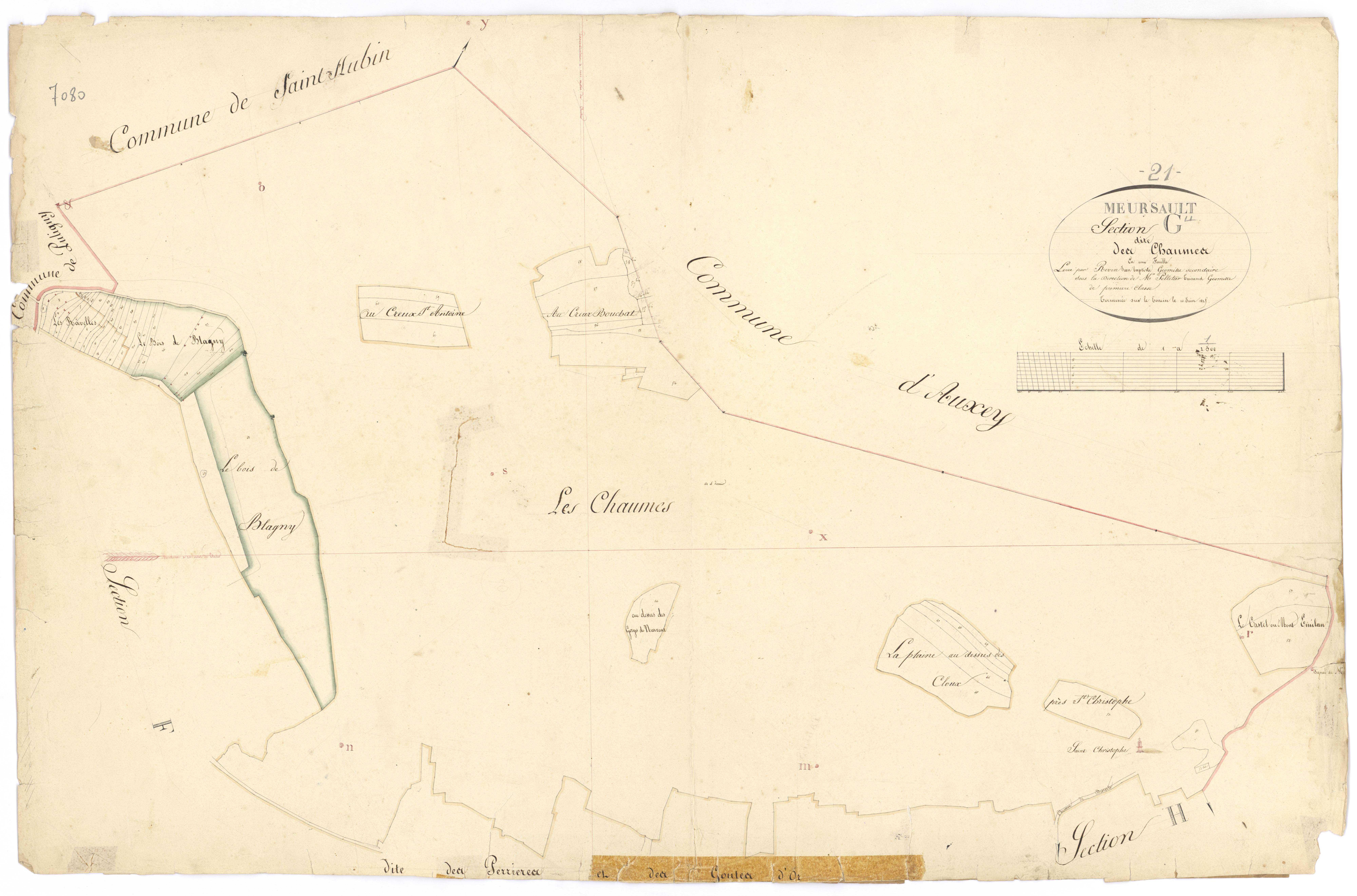 Meursault - Section G - 3 P PLAN 411/13