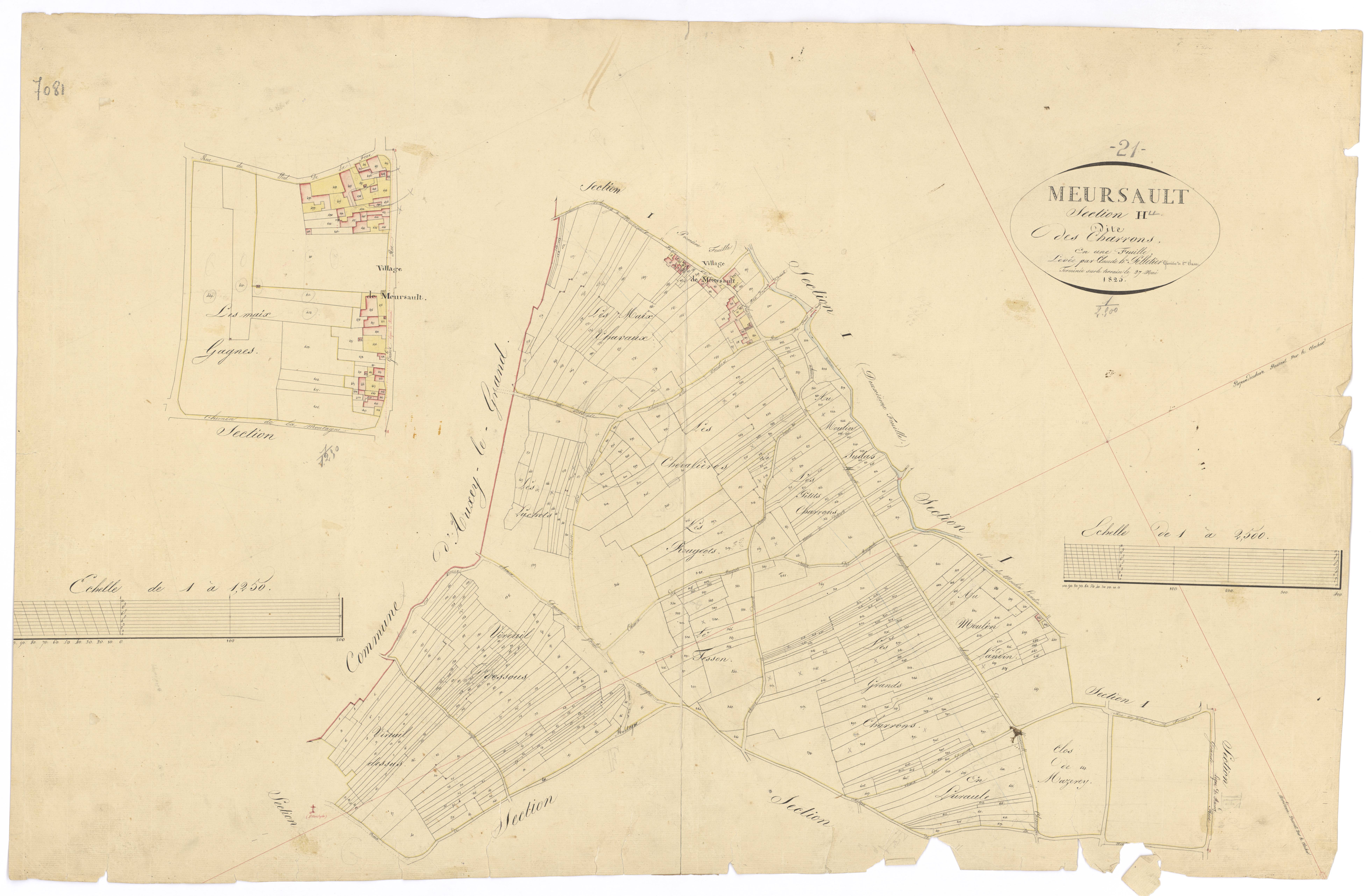Meursault - Section H - 3 P PLAN 411/14
