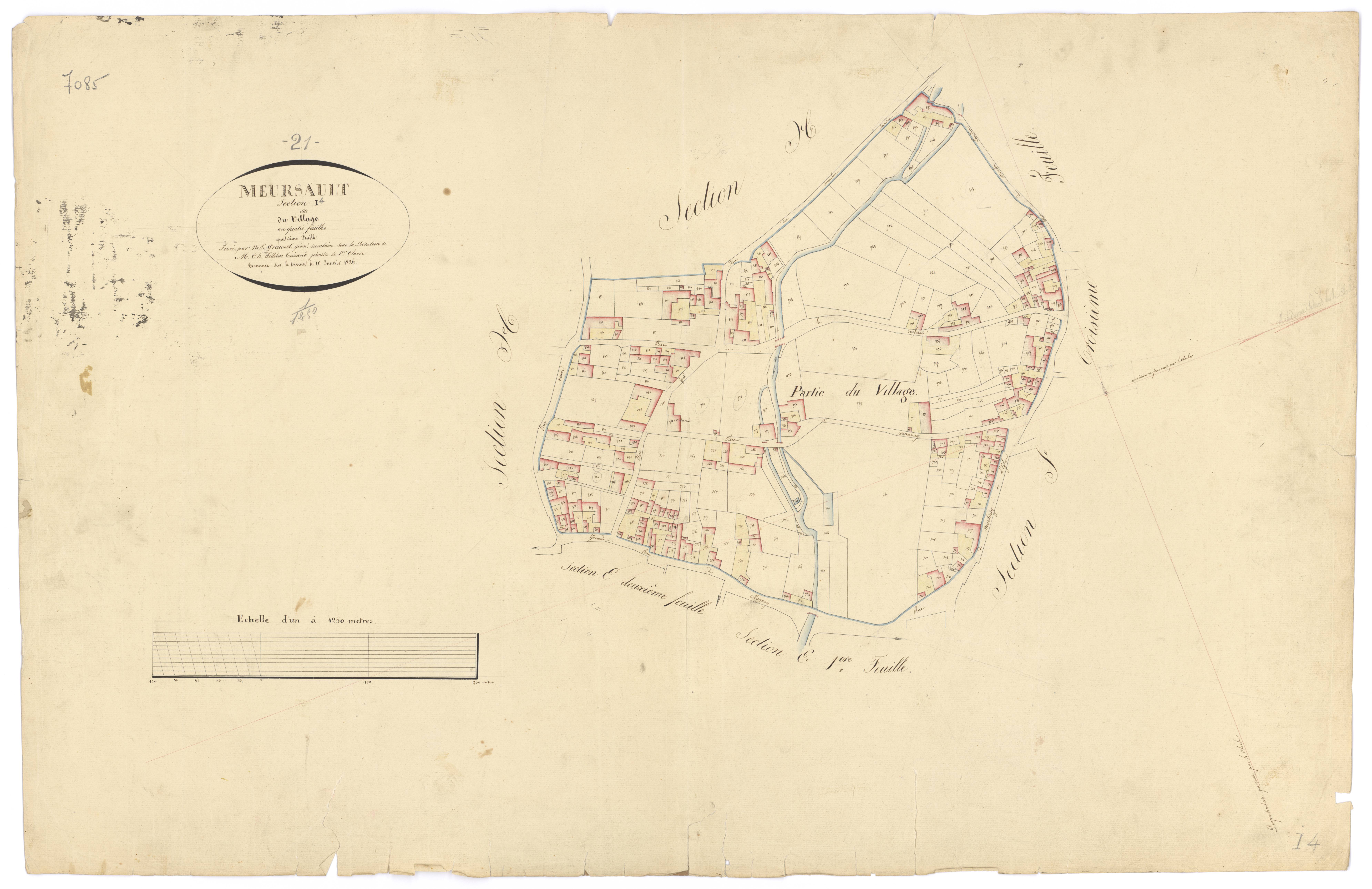 Meursault - Section I4 - 3 P PLAN 411/18
