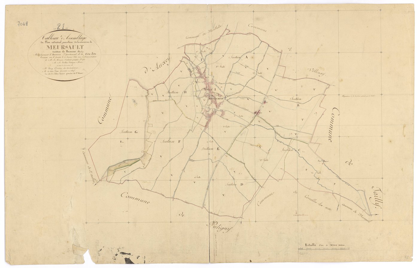 Meursault - Tableau d'assemblage - 3 P PLAN 411/1