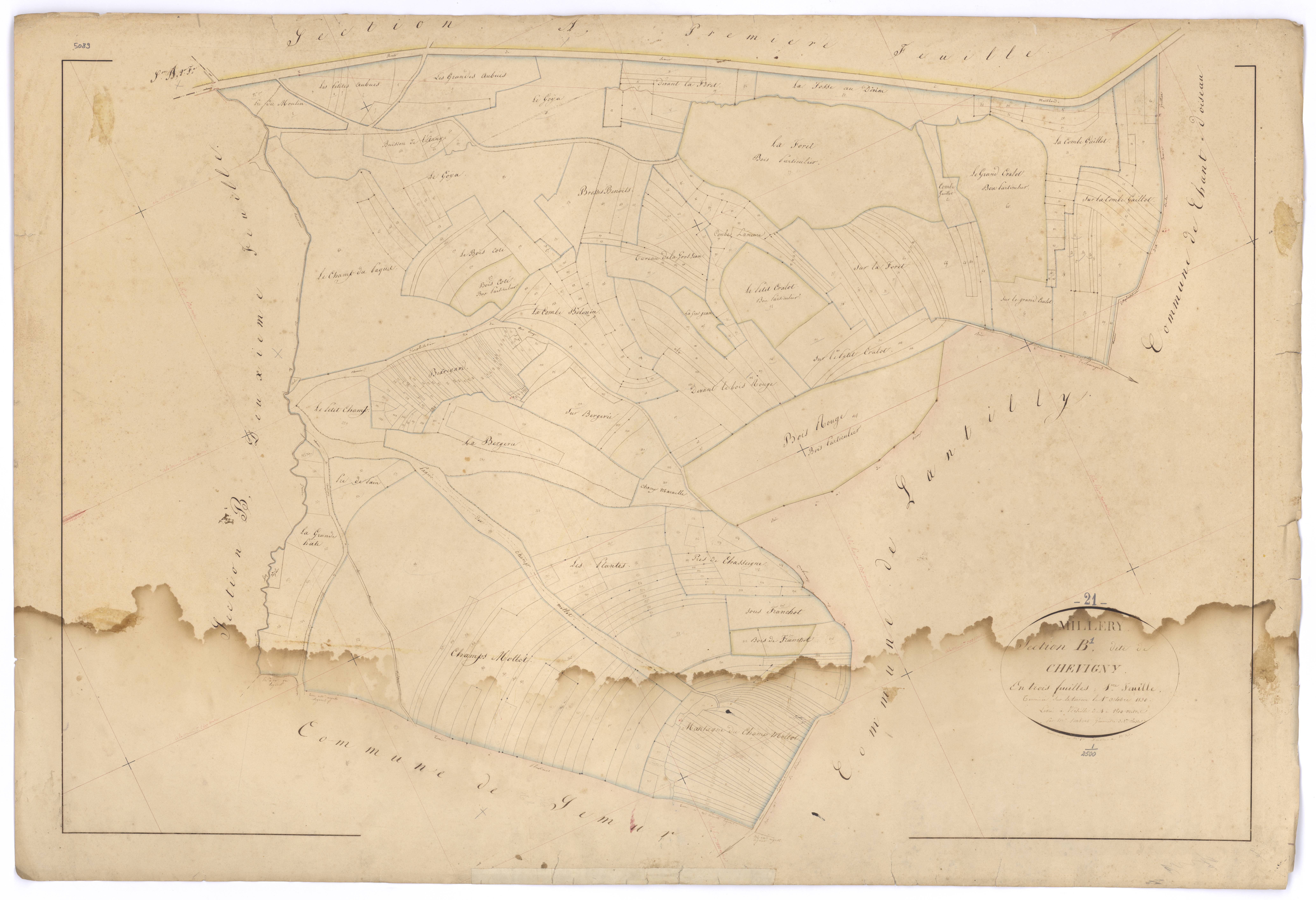 Millery - Section B1 - 3 P PLAN 412/4