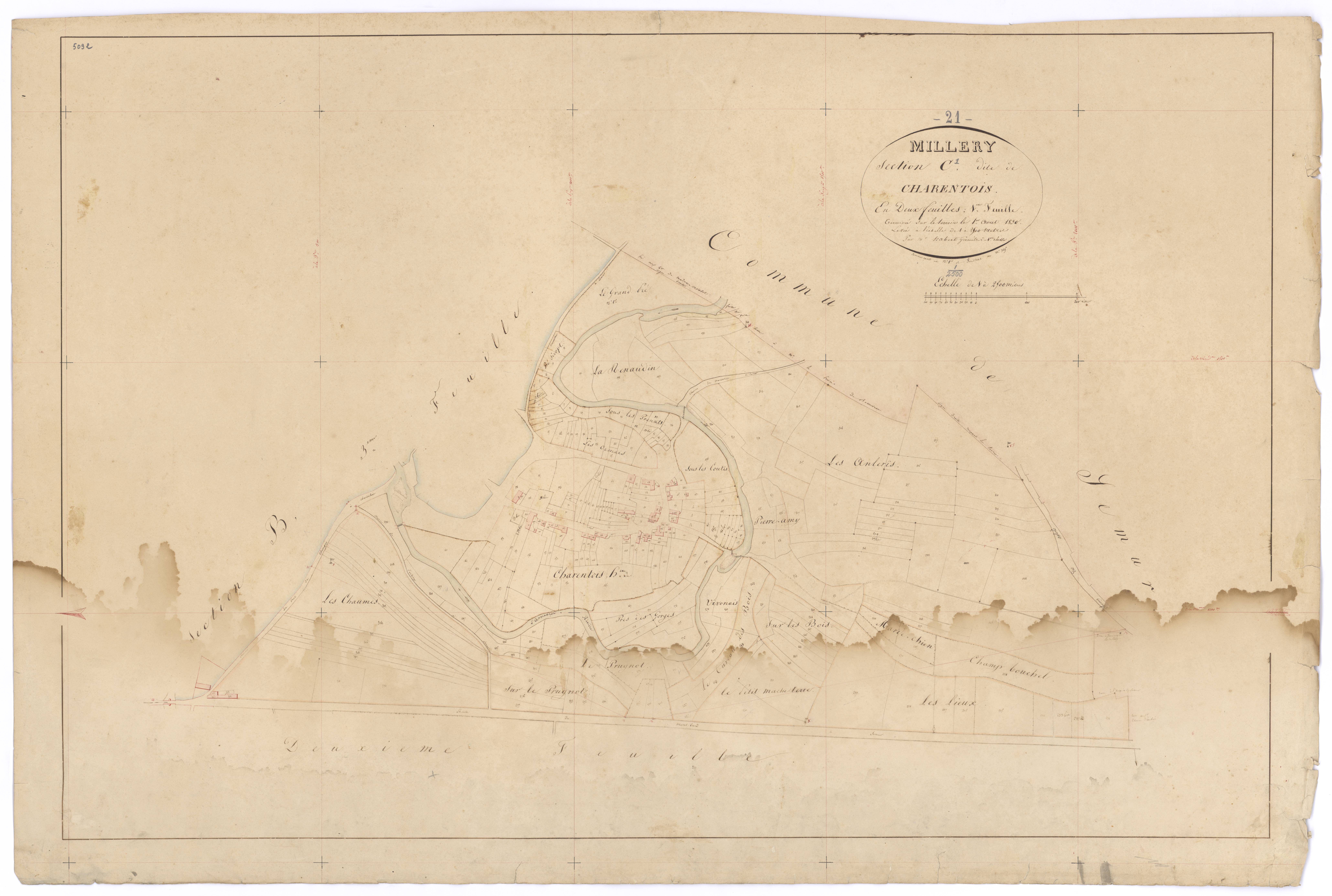 Millery - Section C1 - 3 P PLAN 412/7