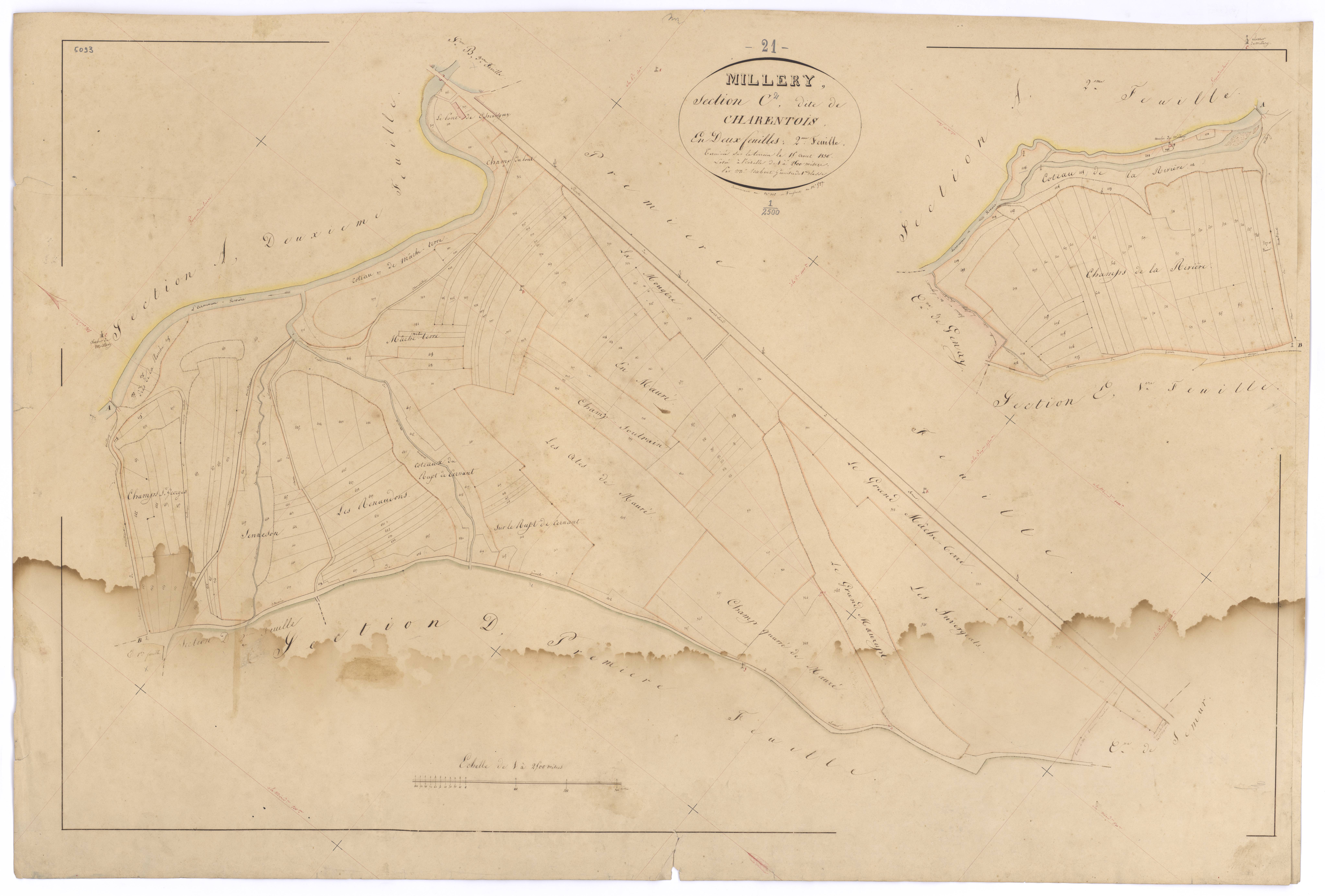 Millery - Section C2 - 3 P PLAN 412/8