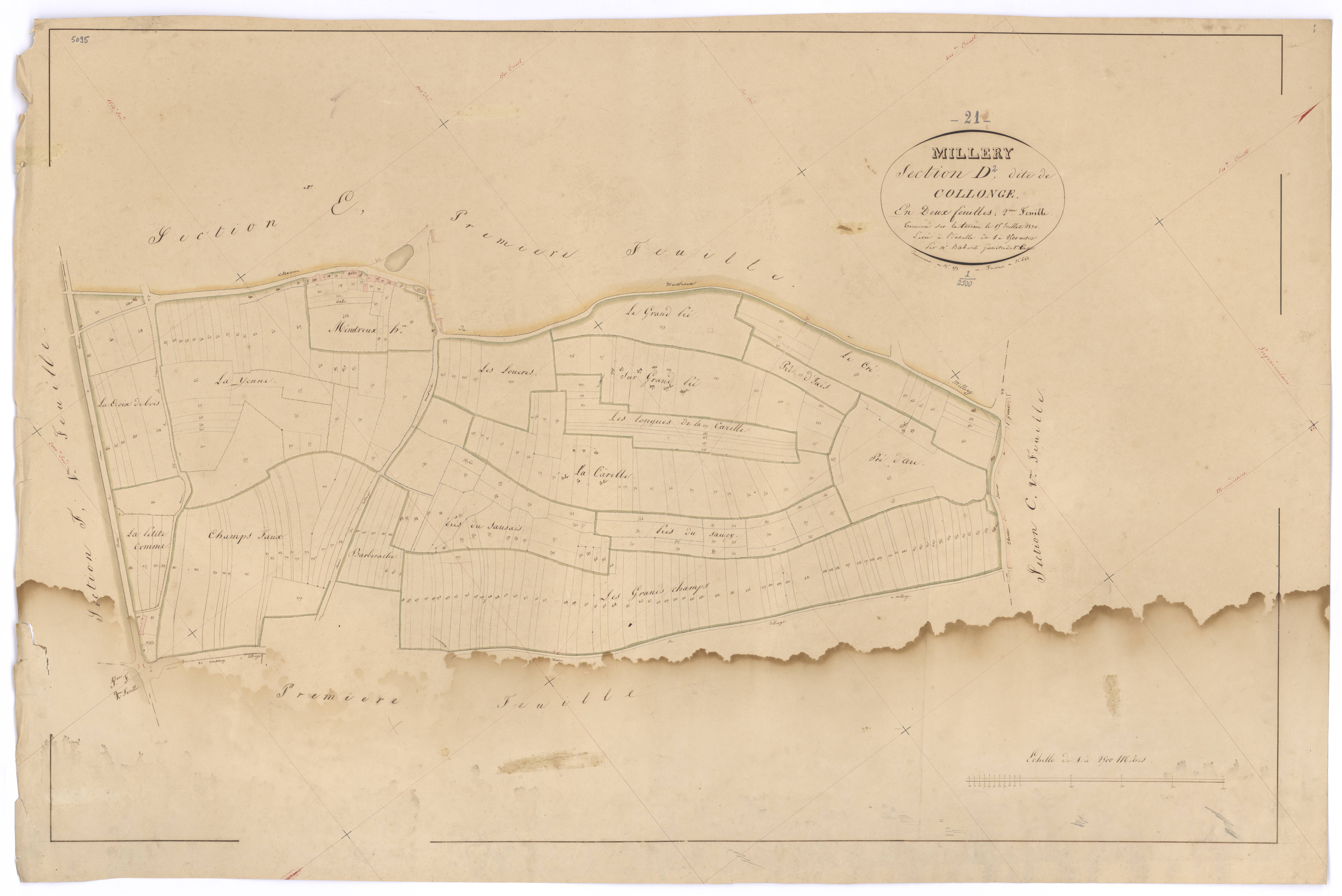 Millery - Section D2 - 3 P PLAN 412/10