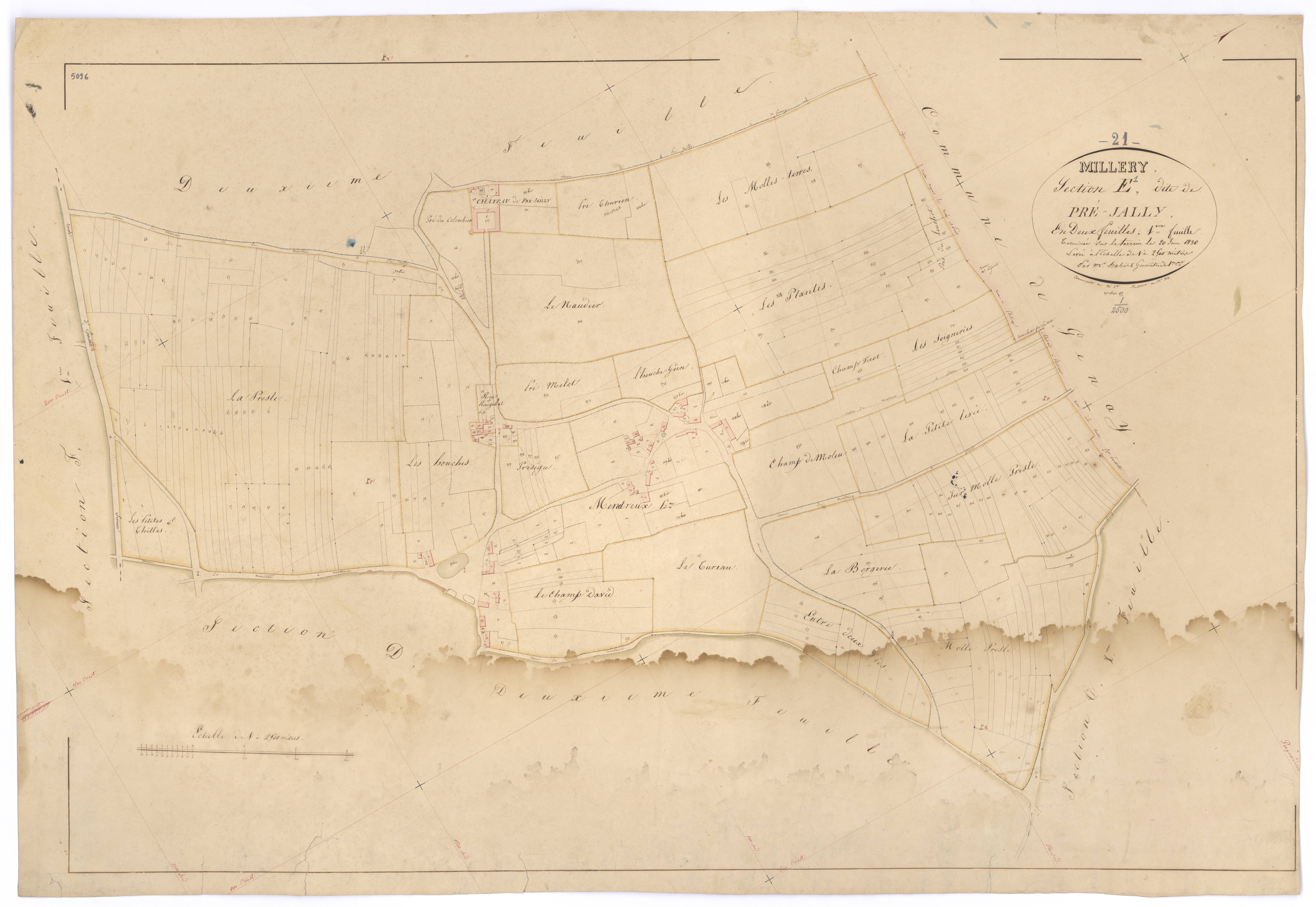 Millery - Section E1 - 3 P PLAN 412/11