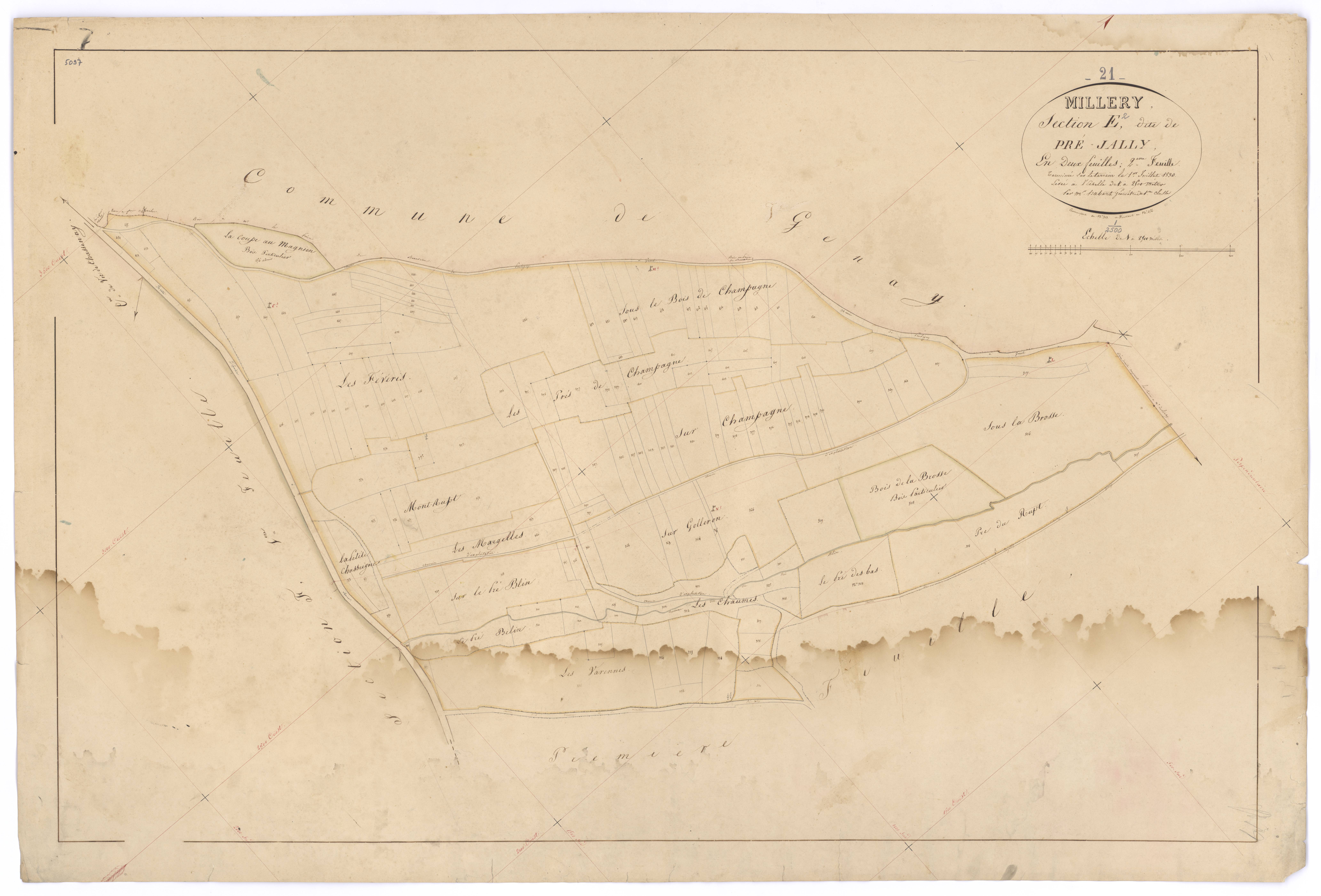 Millery - Section E2 - 3 P PLAN 412/12