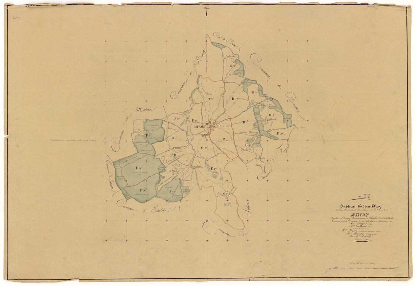 Minot - Tableau d'assemblage - 3 P PLAN 414/1