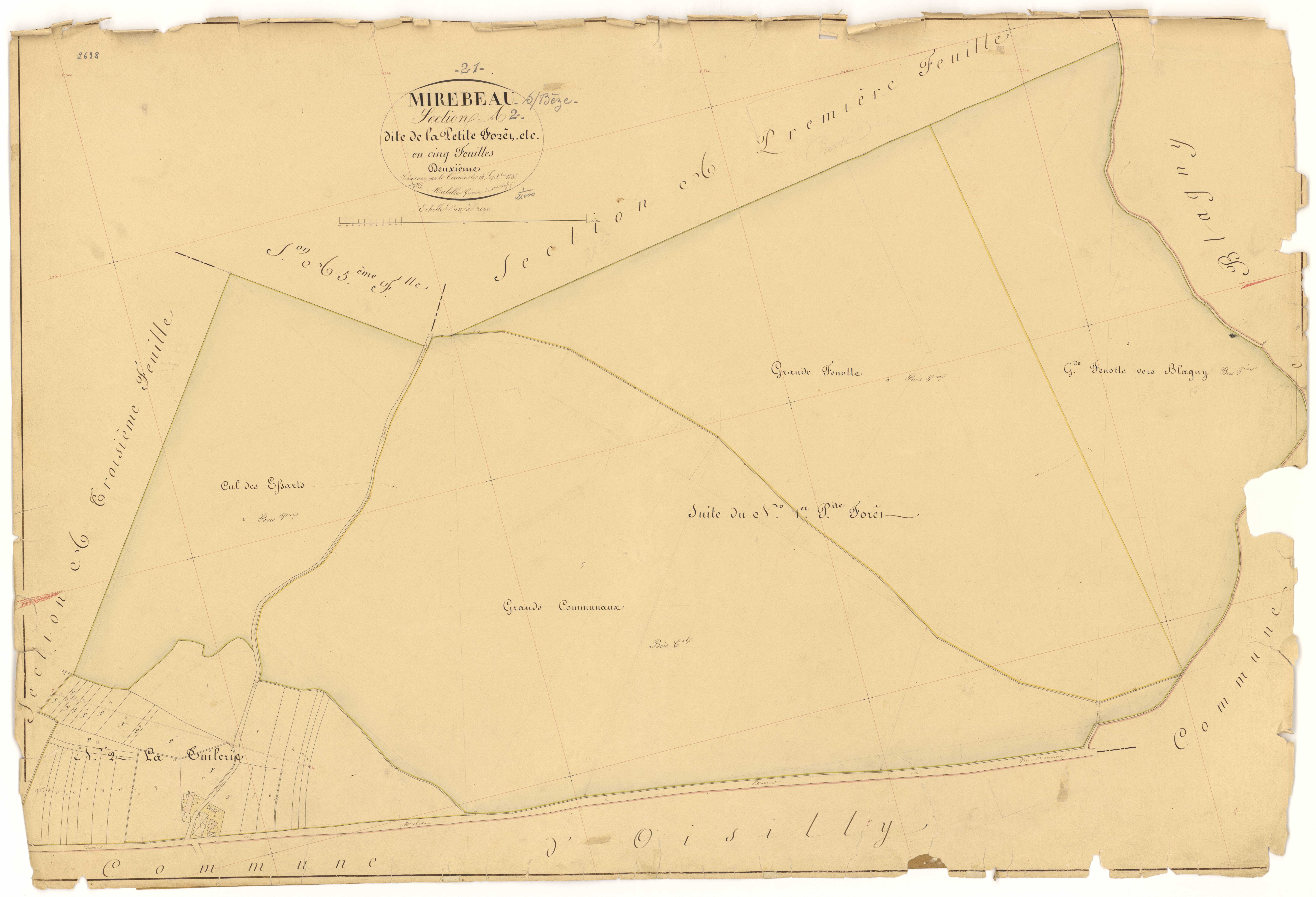 Mirebeau-sur-Bèze - Section A2 - 3 P PLAN 415/4