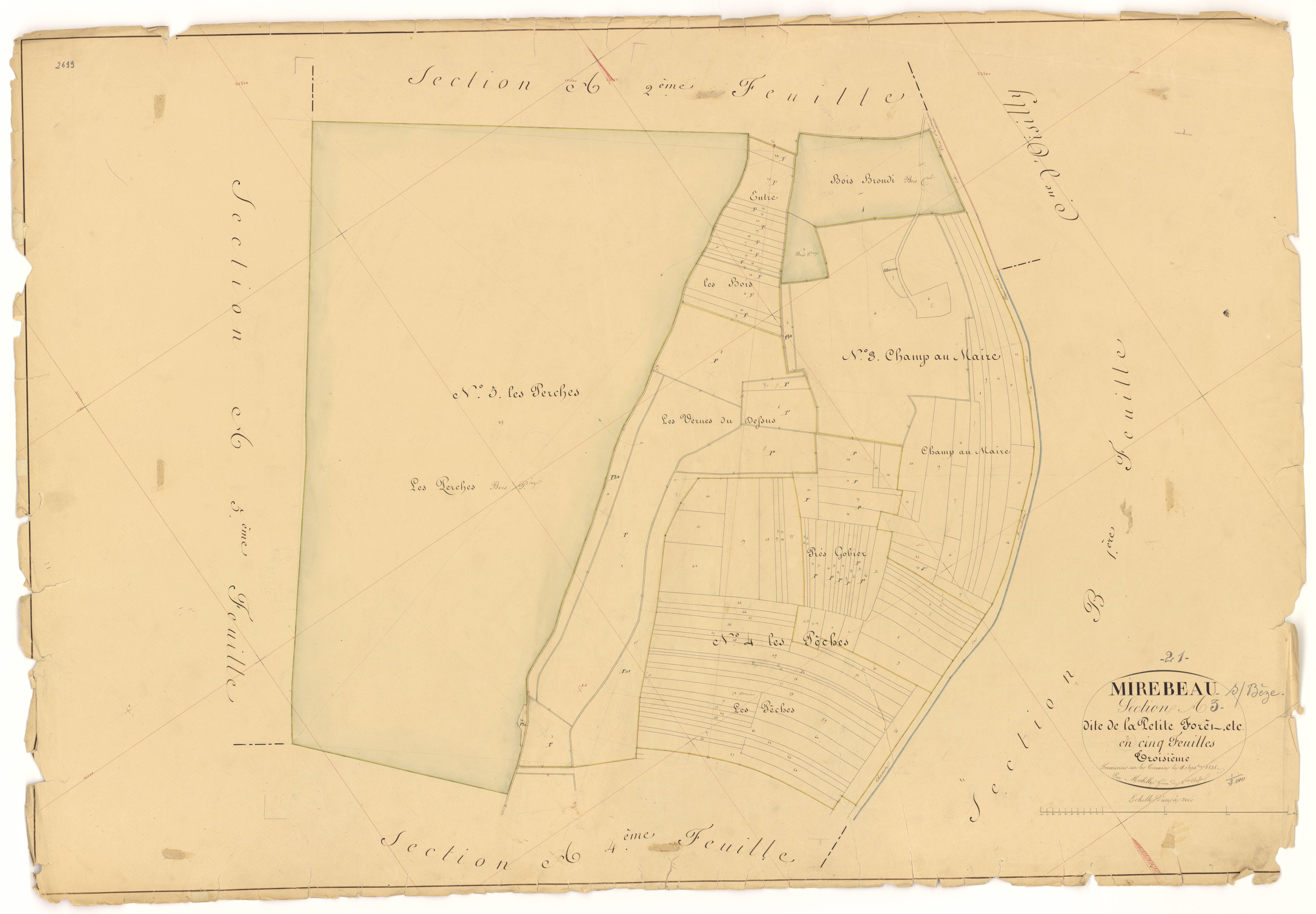 Mirebeau-sur-Bèze - Section A3 - 3 P PLAN 415/5