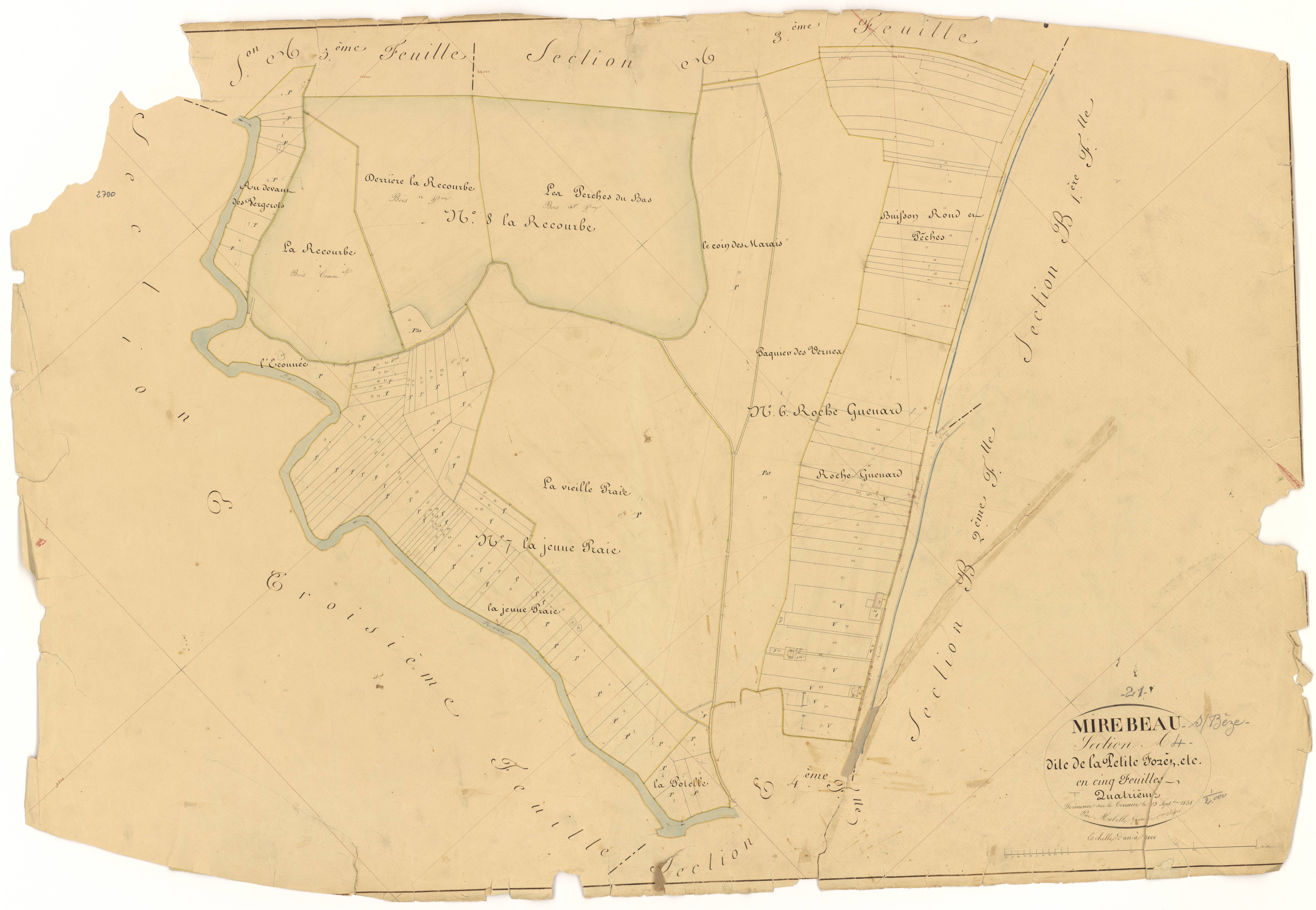 Mirebeau-sur-Bèze - Section A4 - 3 P PLAN 415/6
