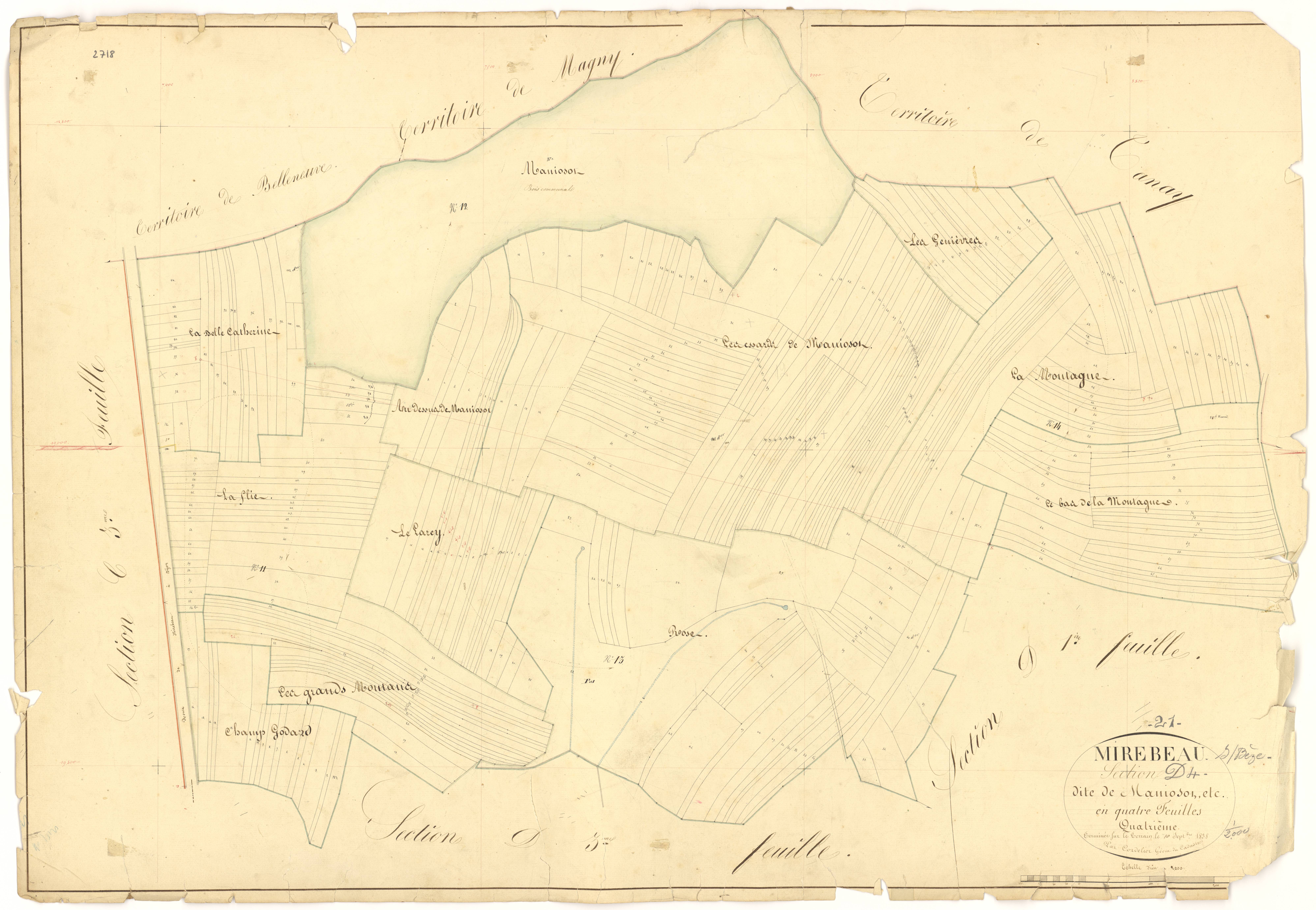 Mirebeau-sur-Bèze - Section D4 - 3 P PLAN 415/24