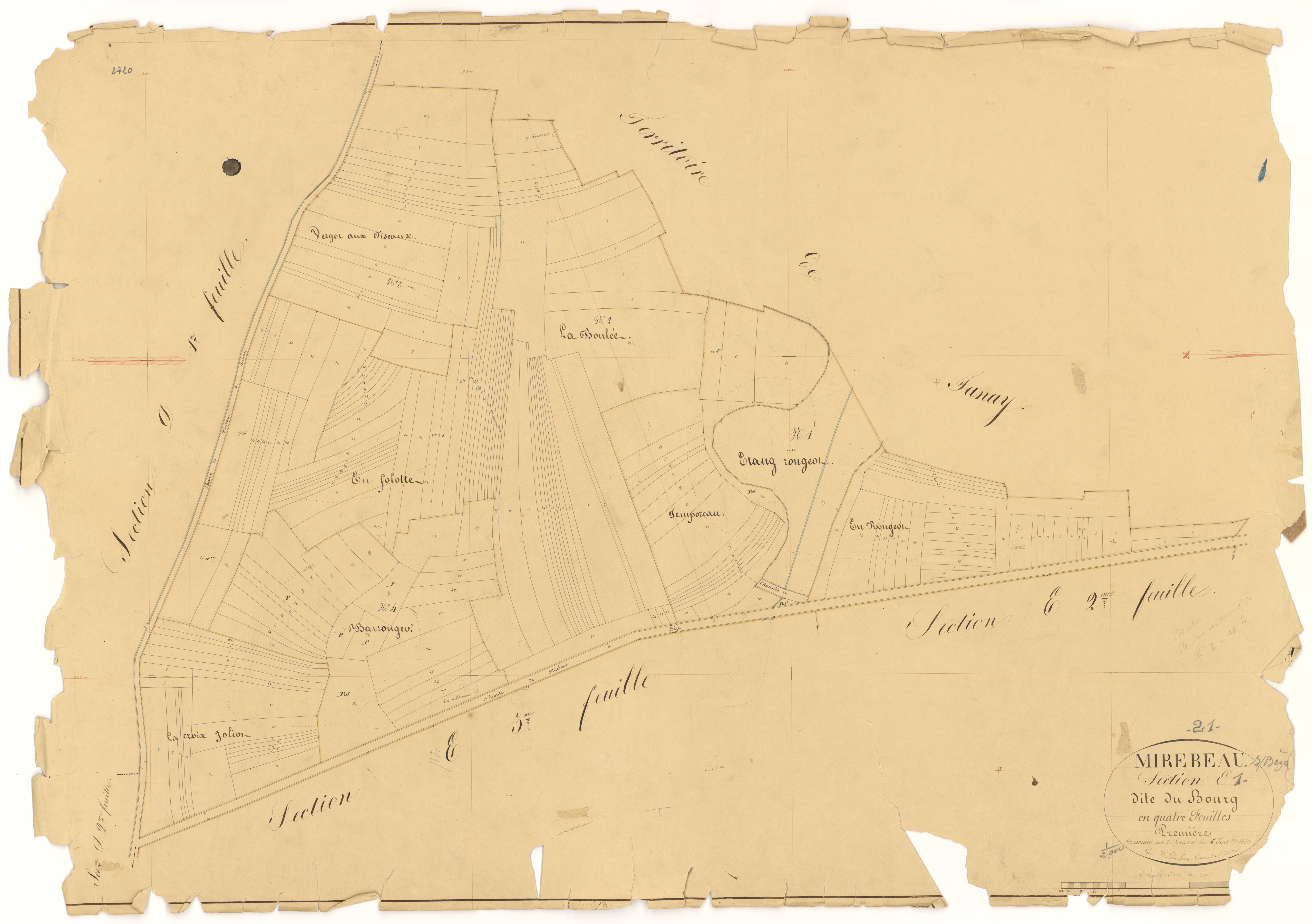 Mirebeau-sur-Bèze - Section E1 - 3 P PLAN 415/26