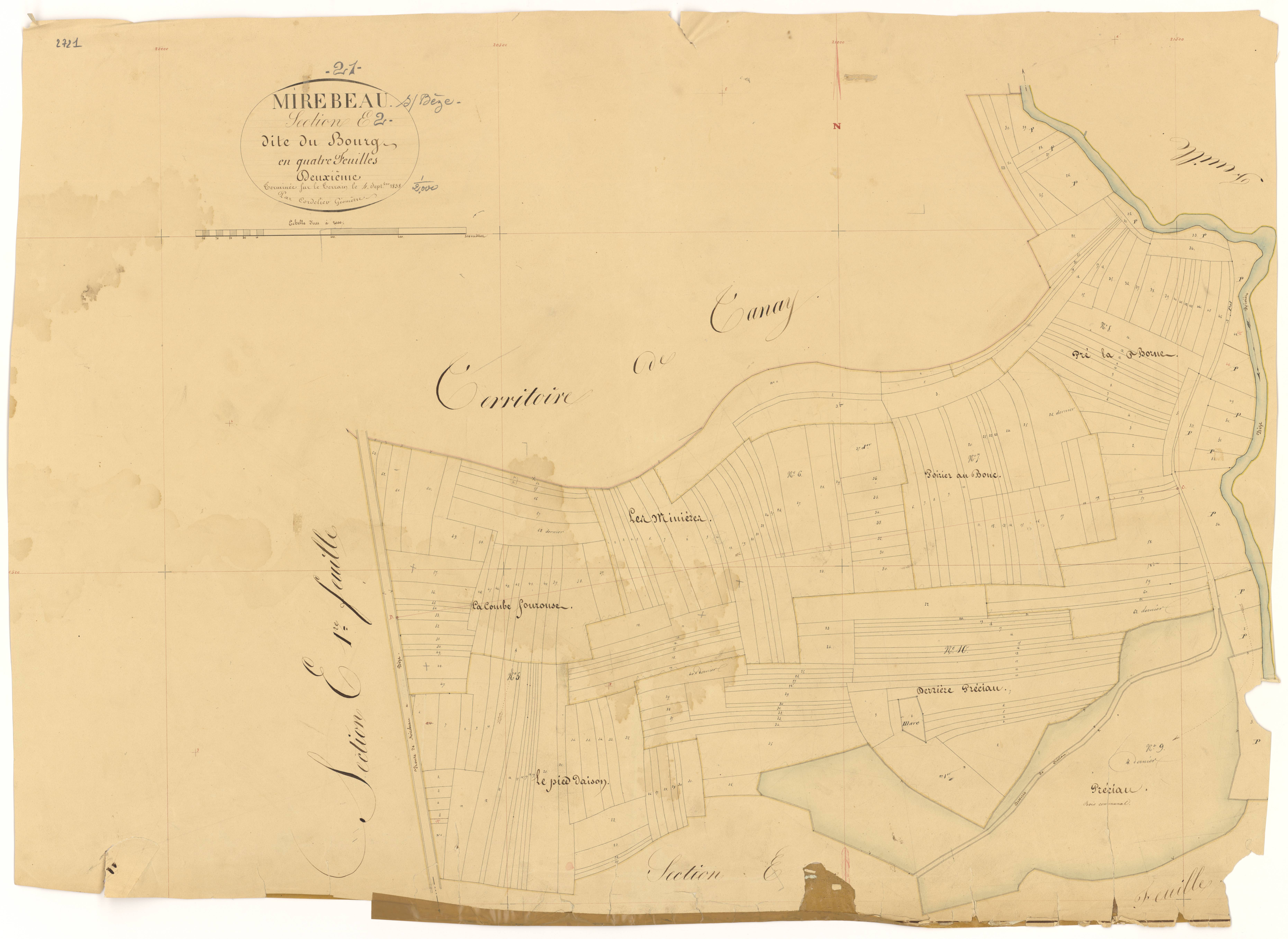Mirebeau-sur-Bèze - Section E2 - 3 P PLAN 415/27