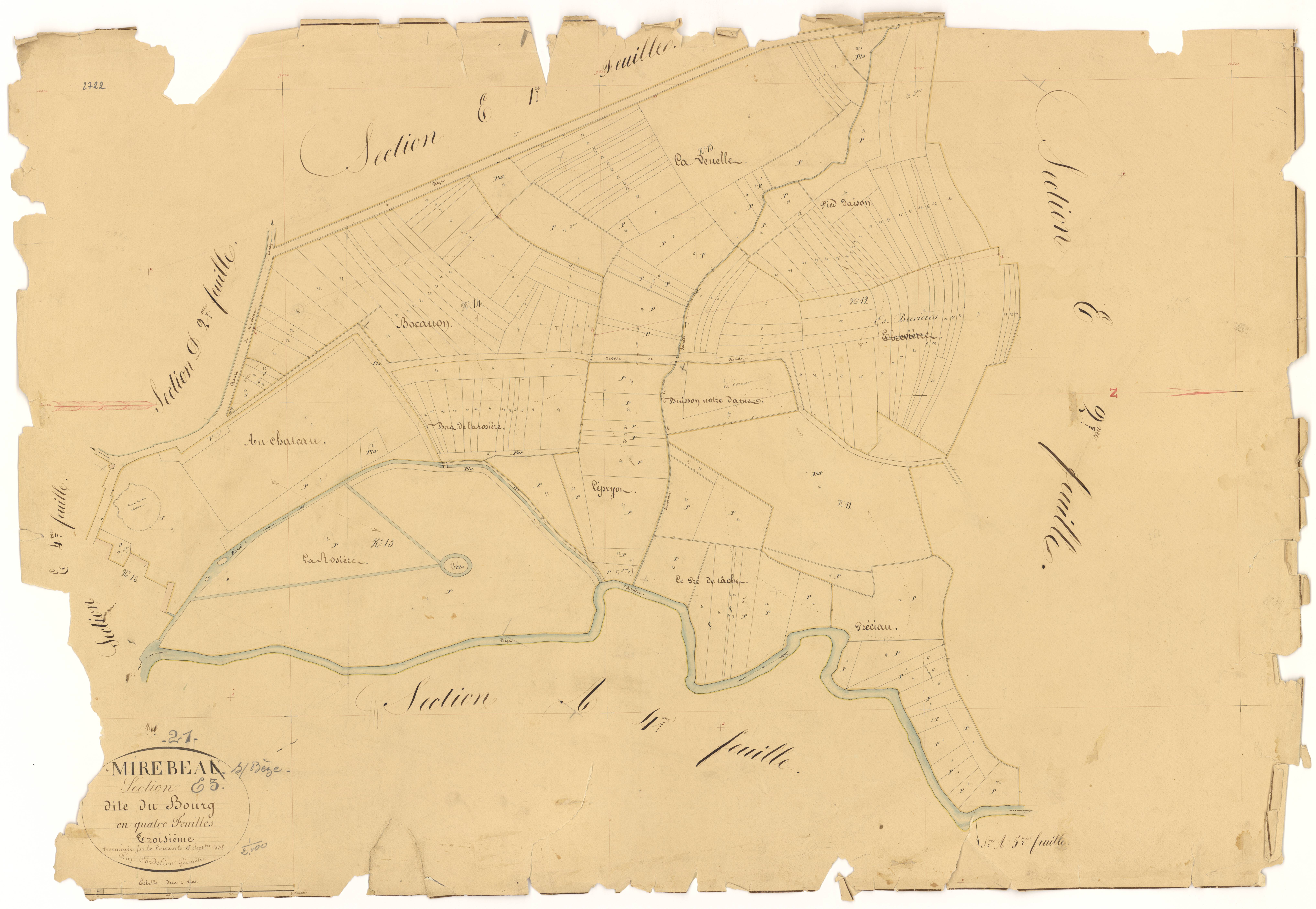 Mirebeau-sur-Bèze - Section E3 - 3 P PLAN 415/28